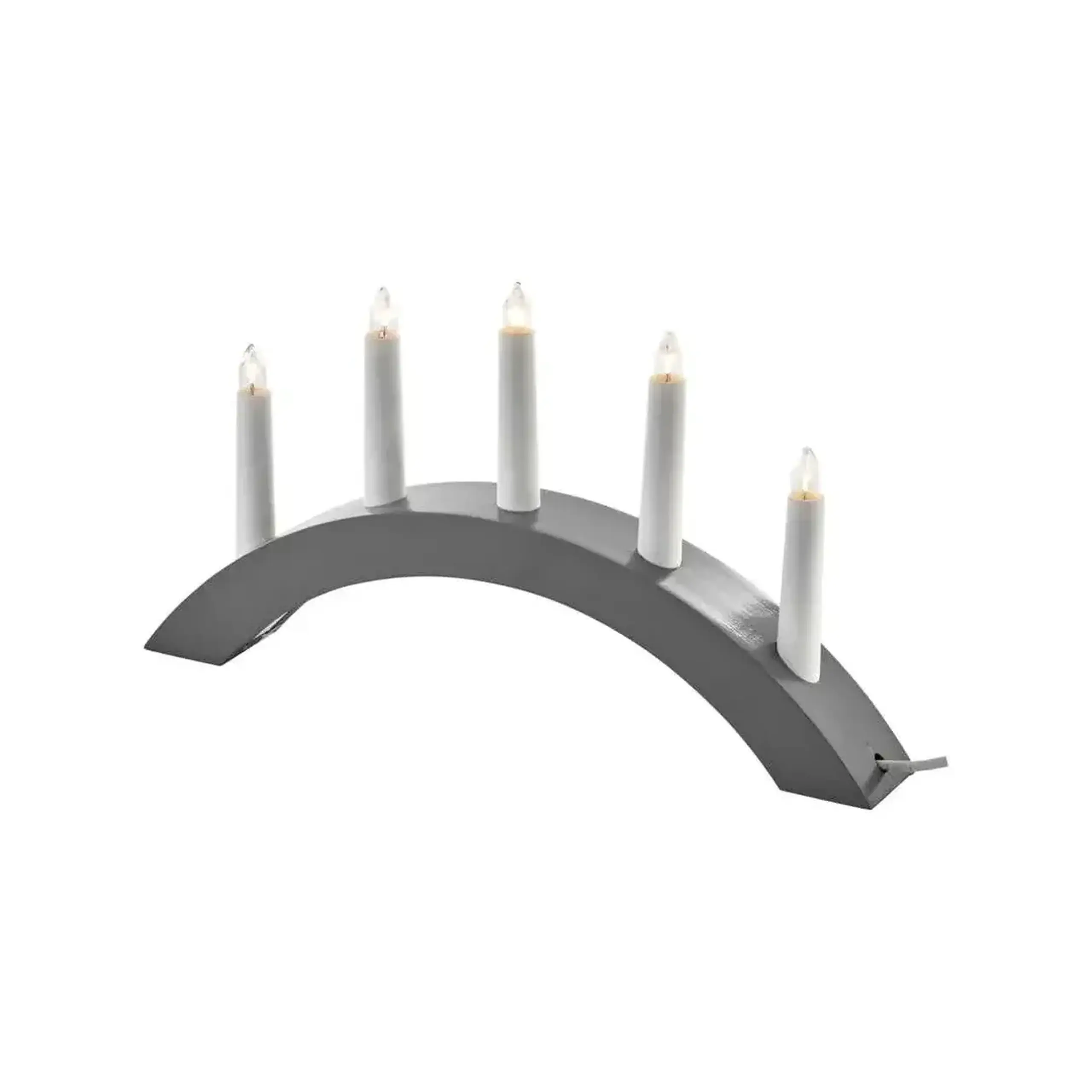 Decor de crăciun "Sfeșnic" 15 W 380 x 200 mm 3000 K 220 - 240 V IP20 E10 EMOS - Culoare Gri