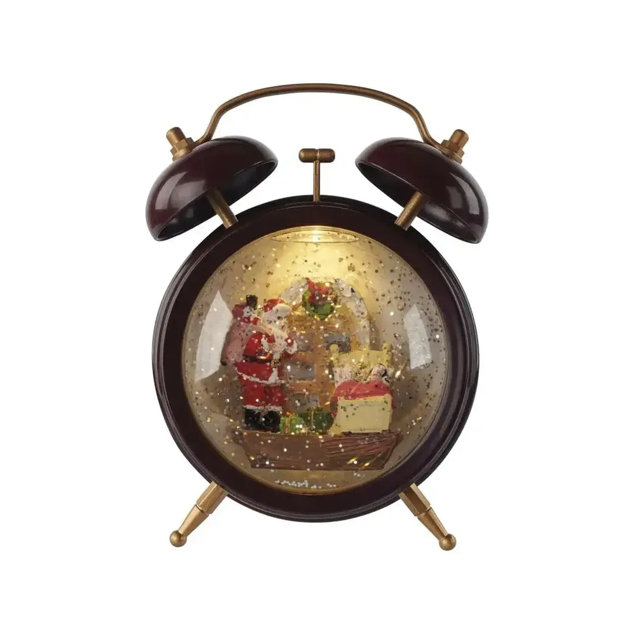 Decor de crăciun "Ceas deșteptător" 14 x 8 x 19 cm 3000 K 4.5 V DC IP20 LED EMOS