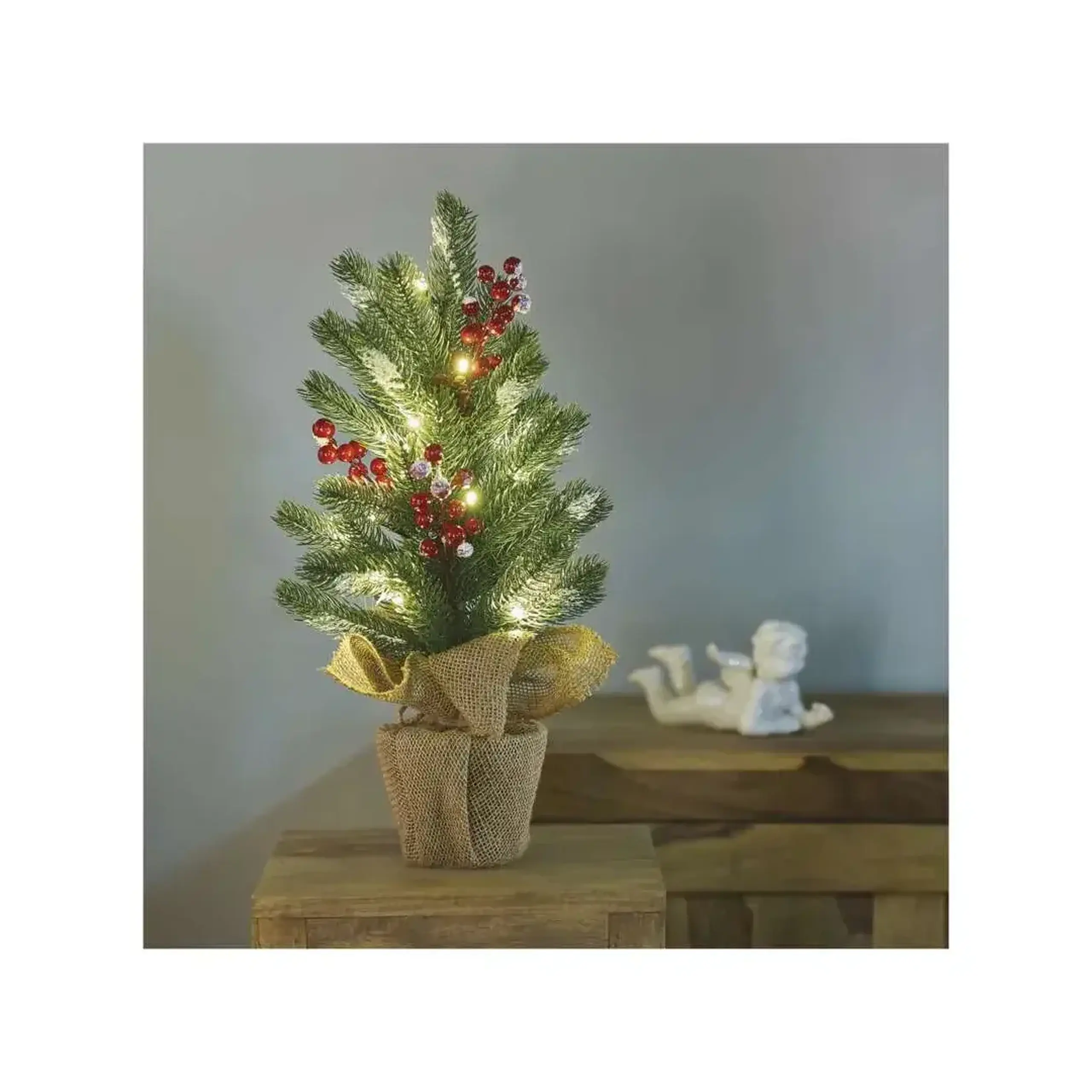 Brăduț decorativ înzăpezit 52 cm 3000 K 4.5 V DC IP20 LED EMOS