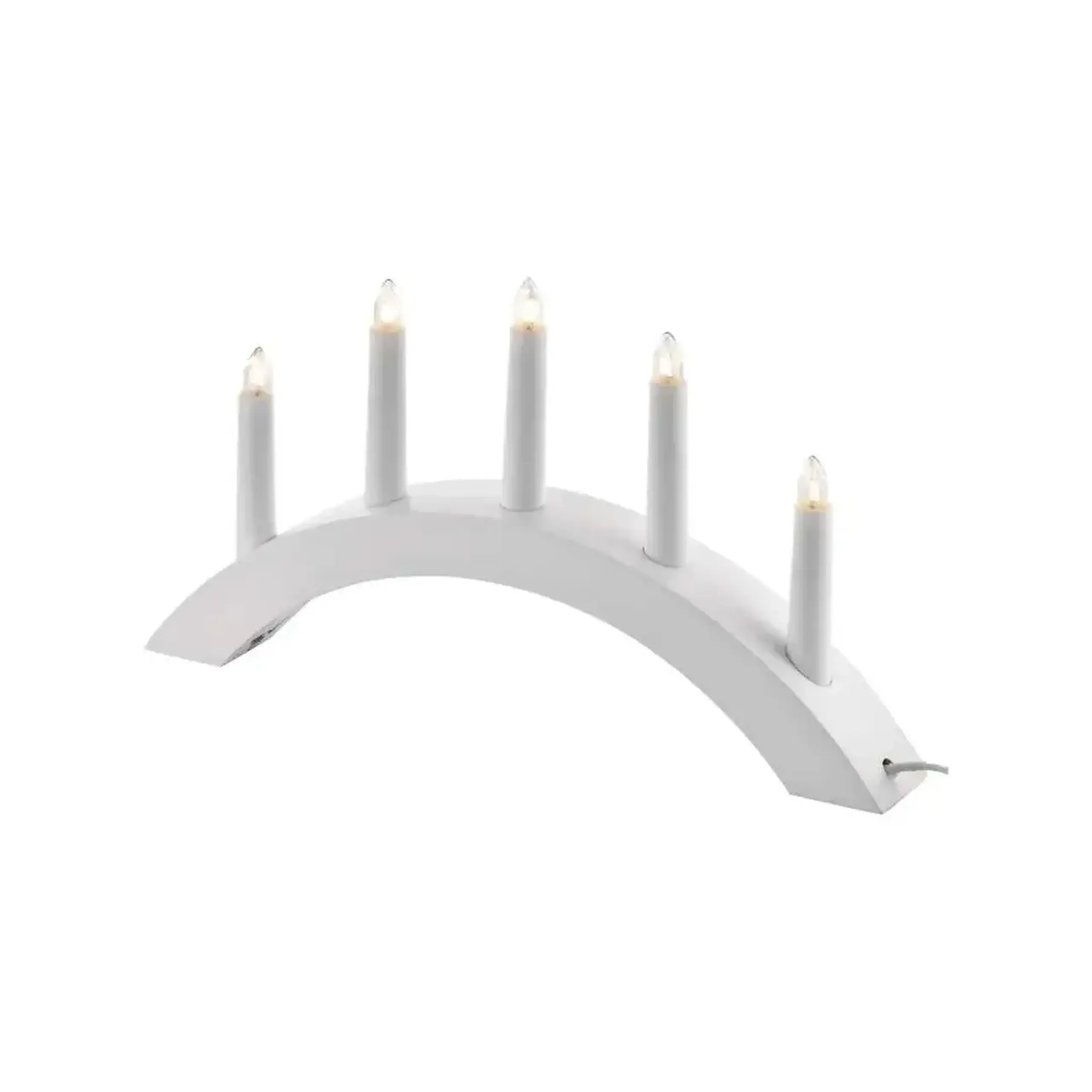 Decor de crăciun "Sfeșnic" 15 W 380 x 200 mm 3000 K 220 - 240 V IP20 E10 EMOS - Culoare Alb