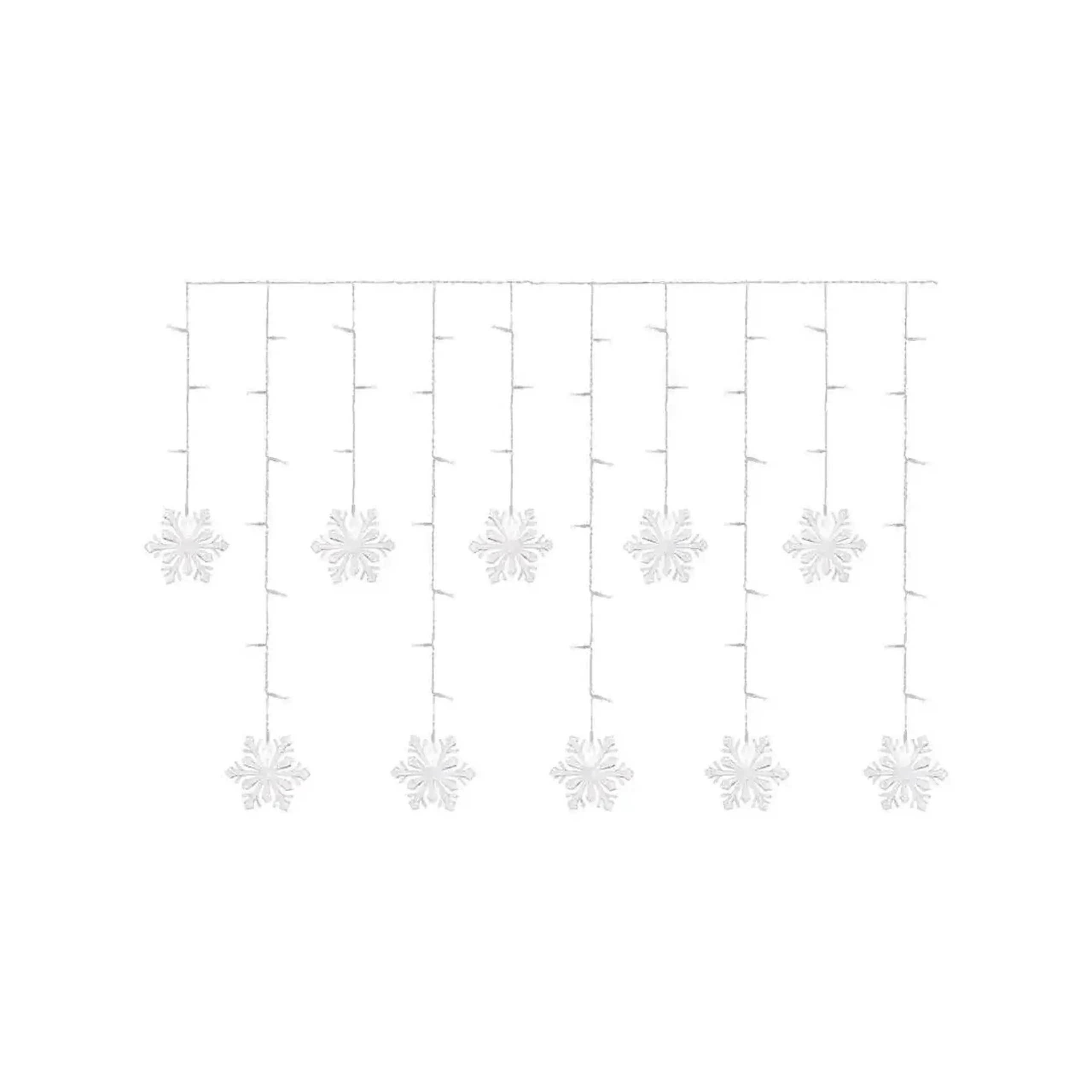 Ghirlandă "Cortină-Fulgi" 135 x 50 cm 6500 K 220 - 240 V IP44 LED EMOS