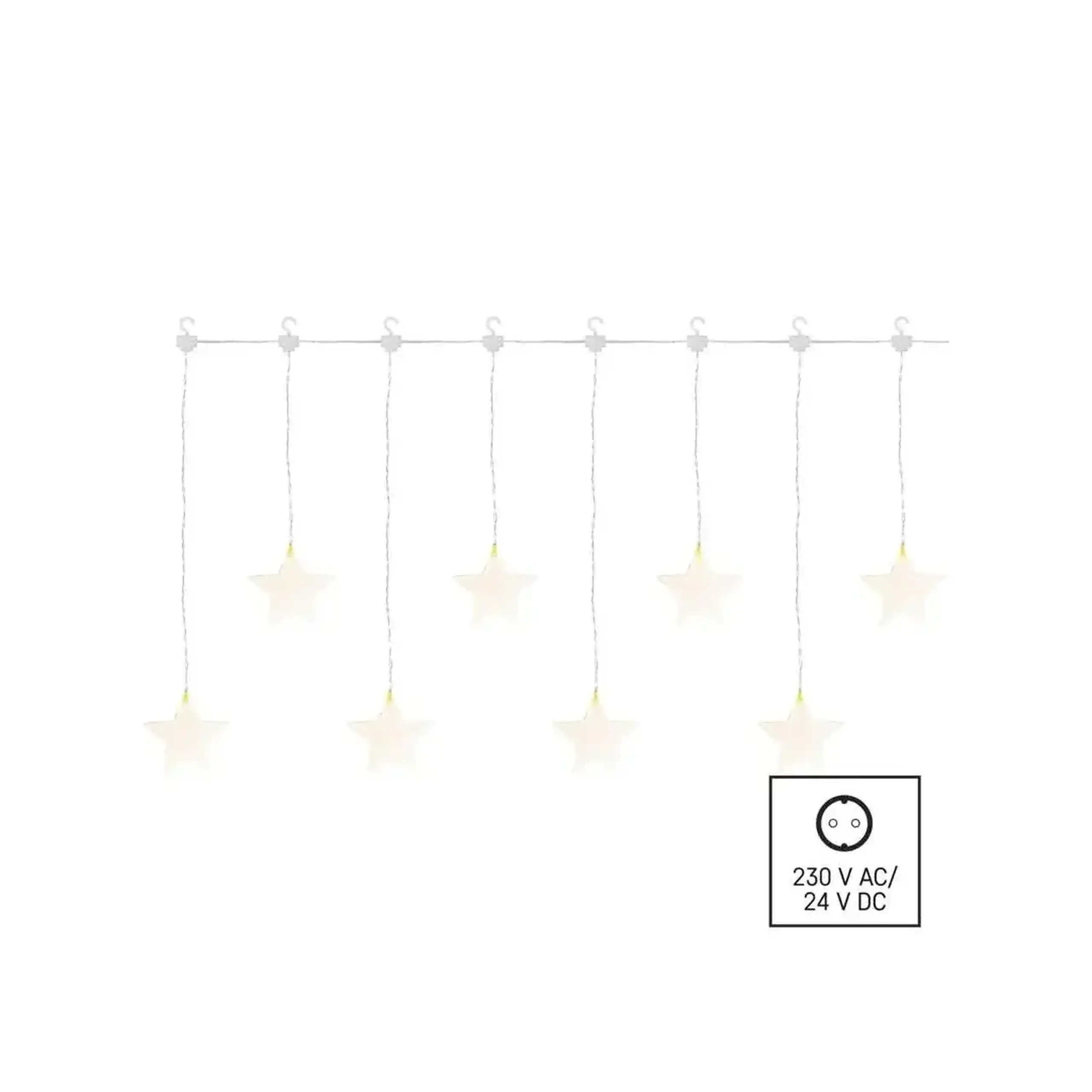 Ghirlandă "Cortină-Stele" 3.6 W 84 x 45 cm 3000 K 220 - 240 V IP44 LED EMOS