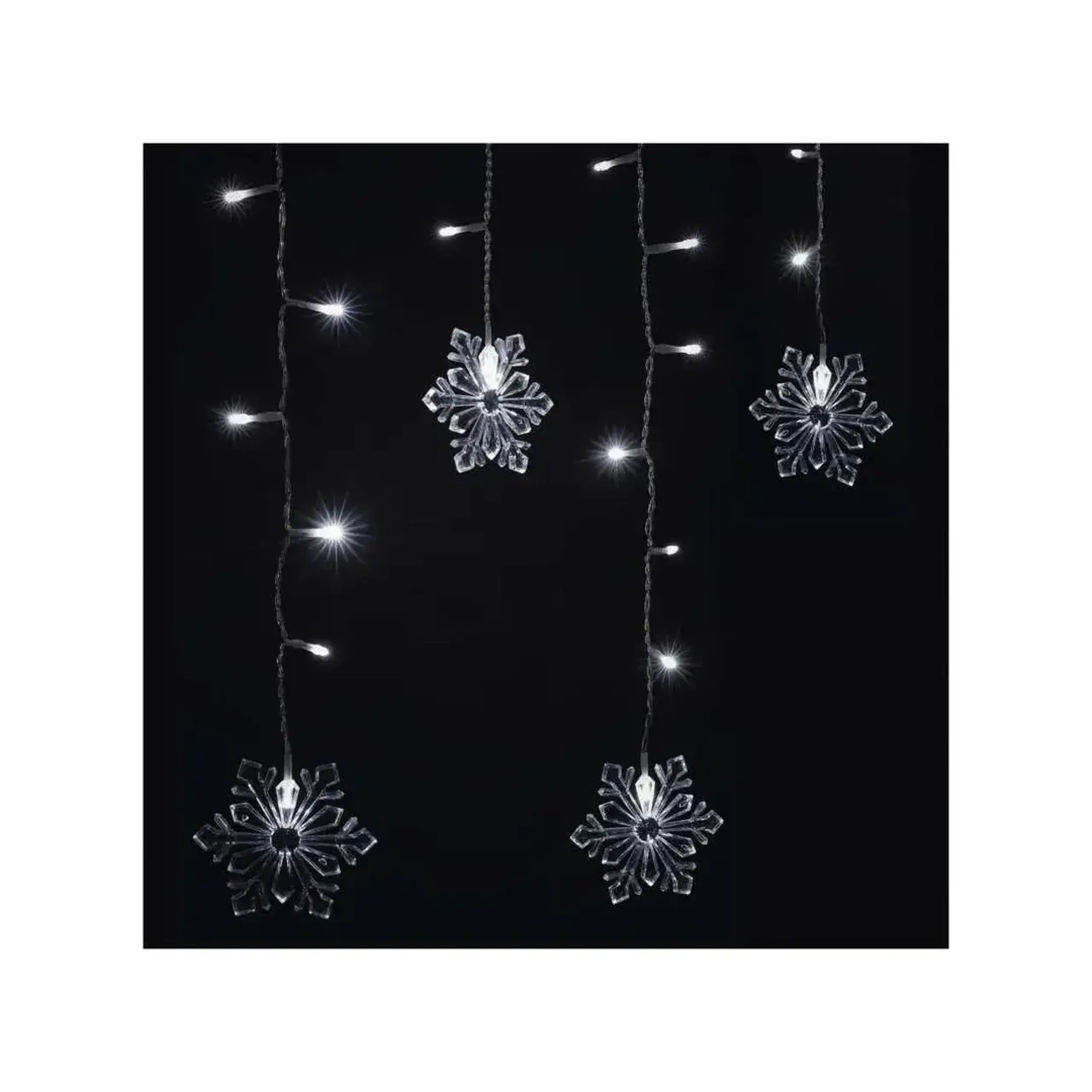 Ghirlandă "Cortină-Fulgi" 135 x 50 cm 6500 K 220 - 240 V IP44 LED EMOS
