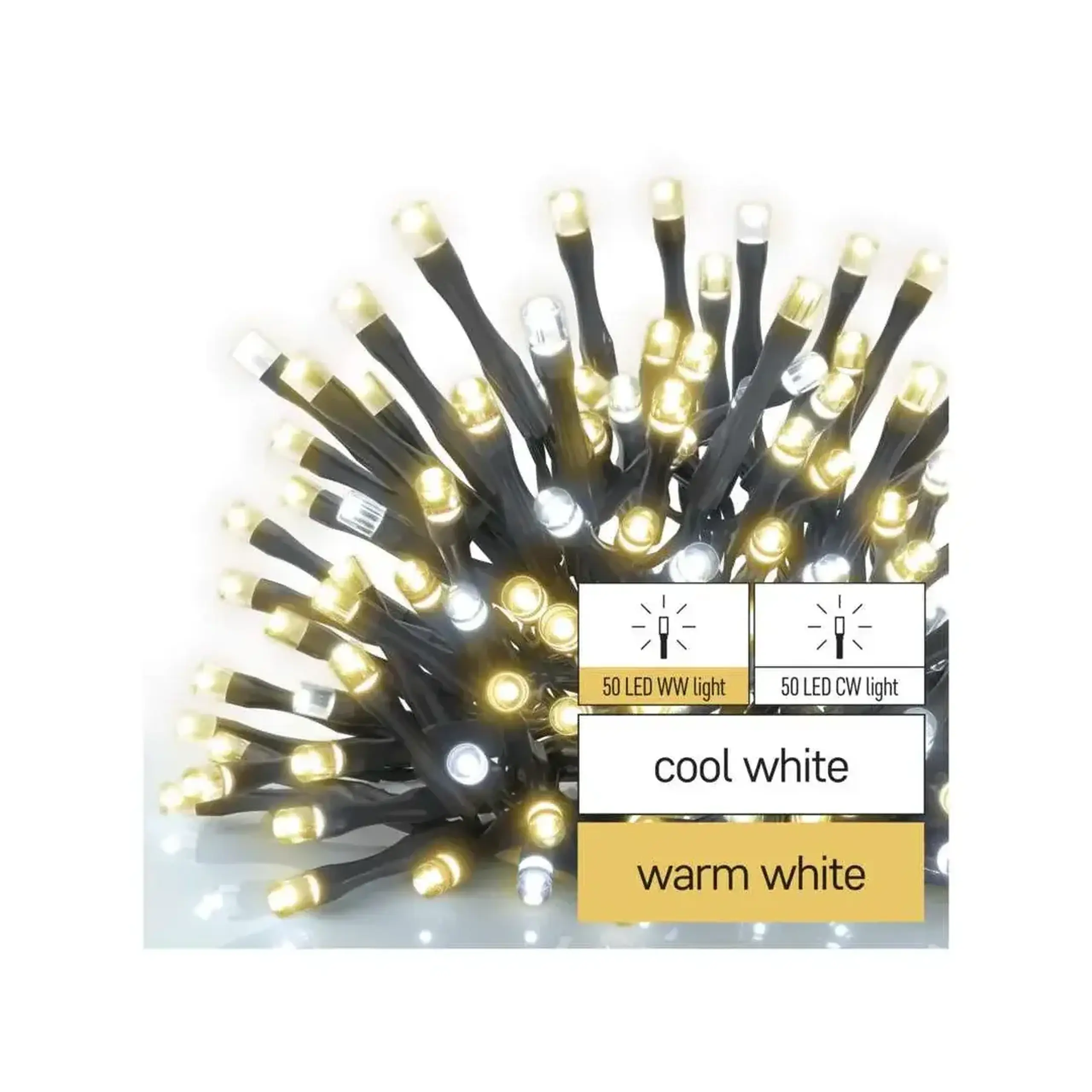 Ghirlandă "Fir" 5 W 10 m 3000/6500 K 30 V DC IP44 LED EMOS