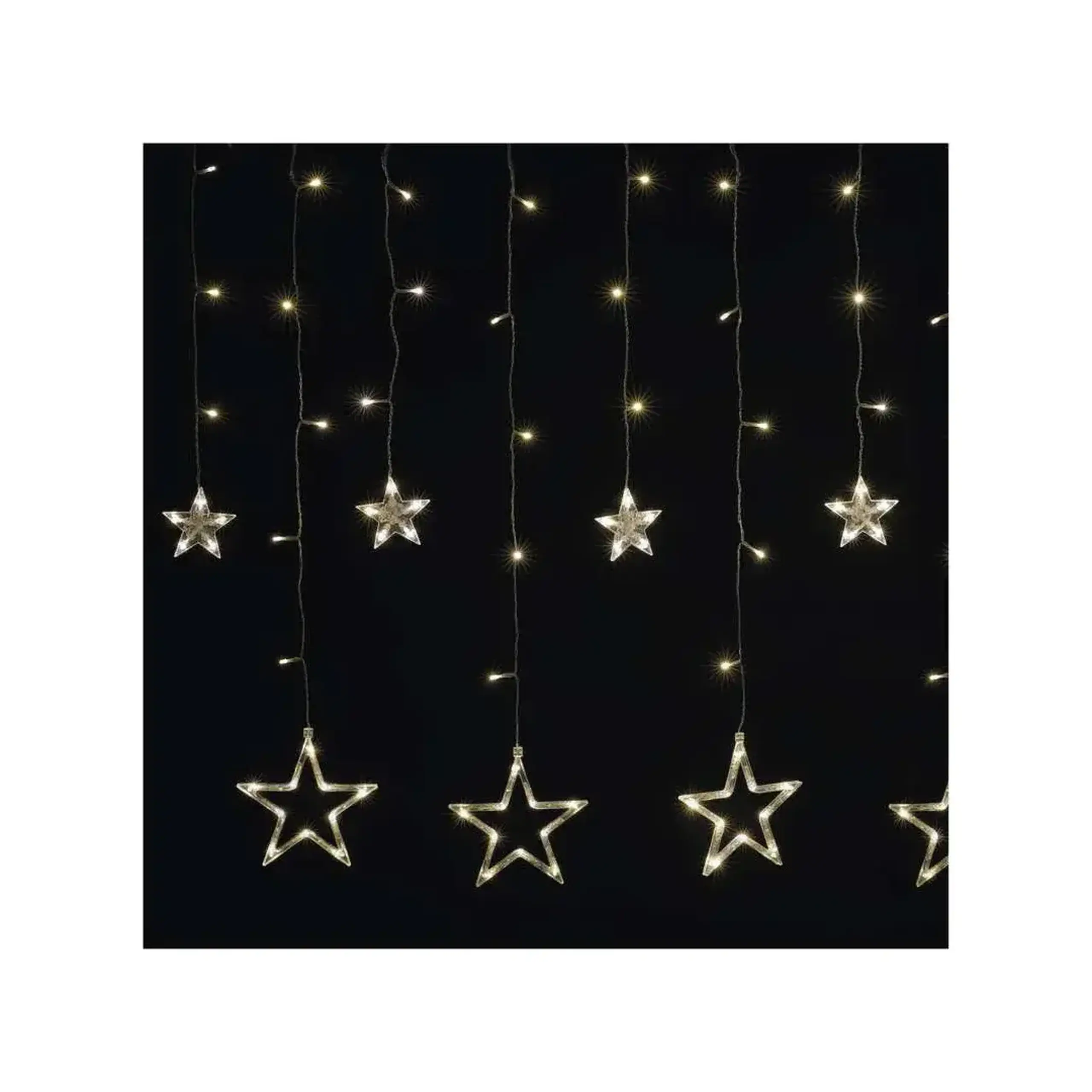 Ghirlandă "Cortină-Stele" 185 x 105 cm 3000 K 220 - 240 V IP44 LED EMOS
