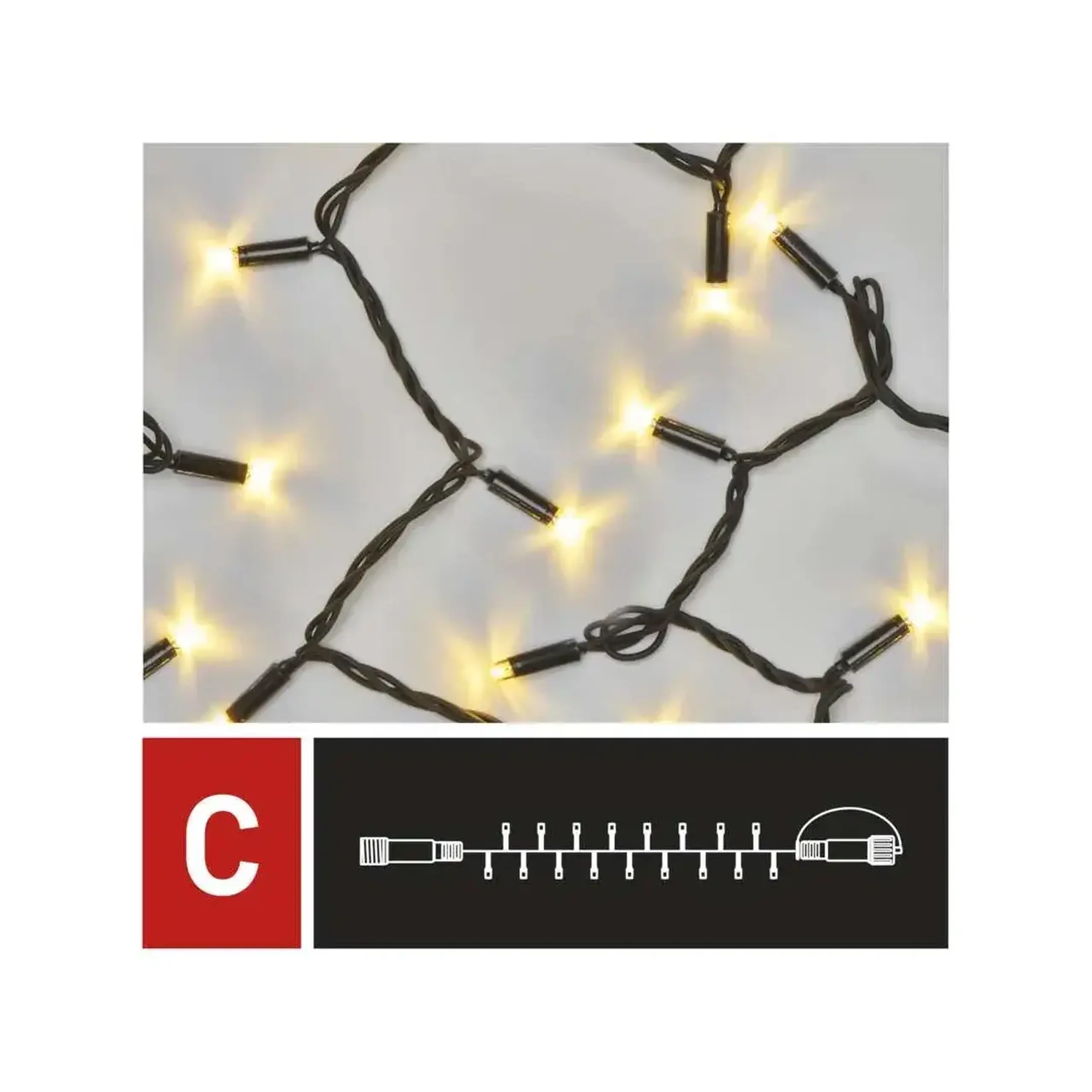 Ghirlandă PROFI 6 W 10 m 3000 K 30 V DC IP44 LED EMOS - Alb