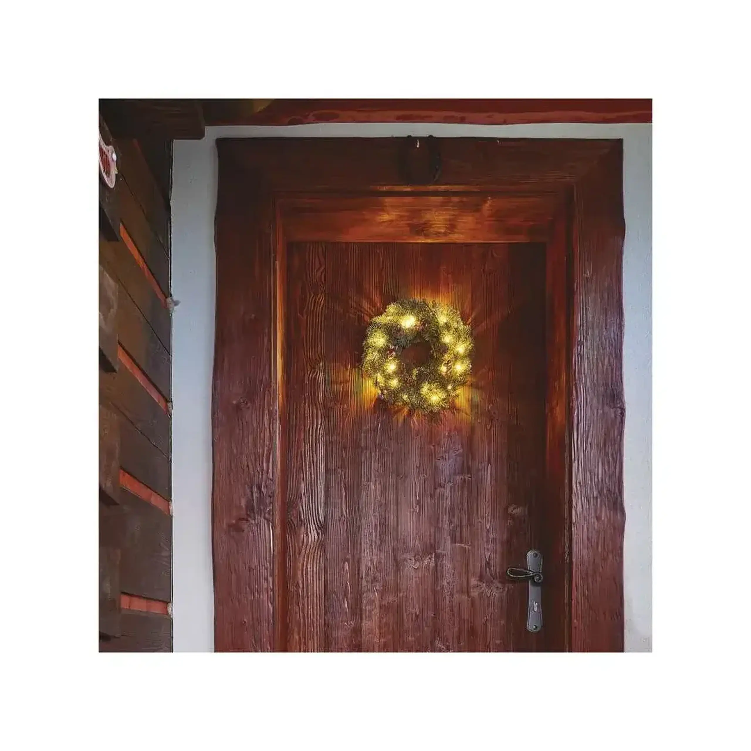 Coroniță de brad "Brad înzăpezit" 38 cm 3000 K 3 V DC IP20 LED EMOS