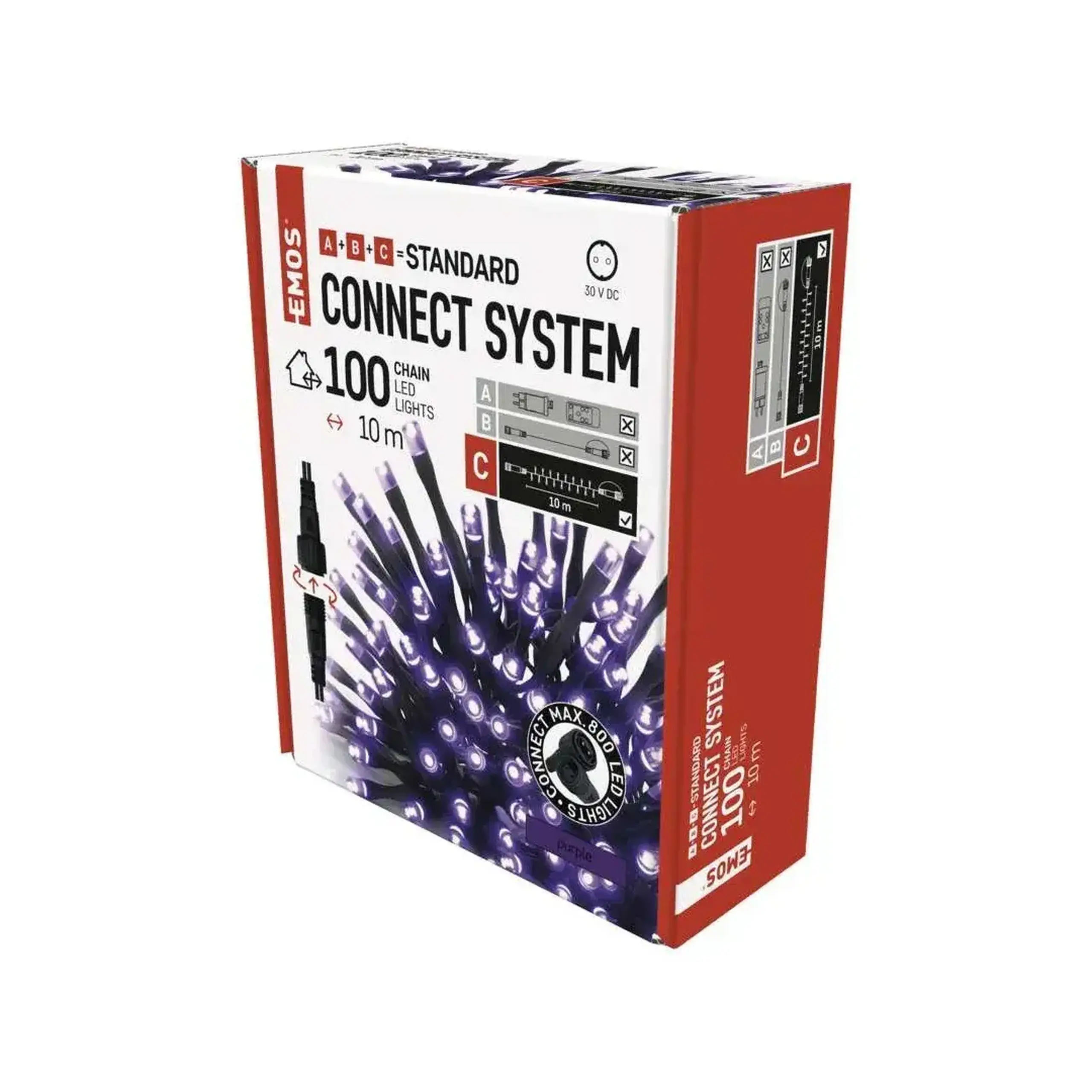 Ghirlandă "Fir" 3 W 5 m 30 V DC IP44 LED EMOS - Violet 5 W (W)