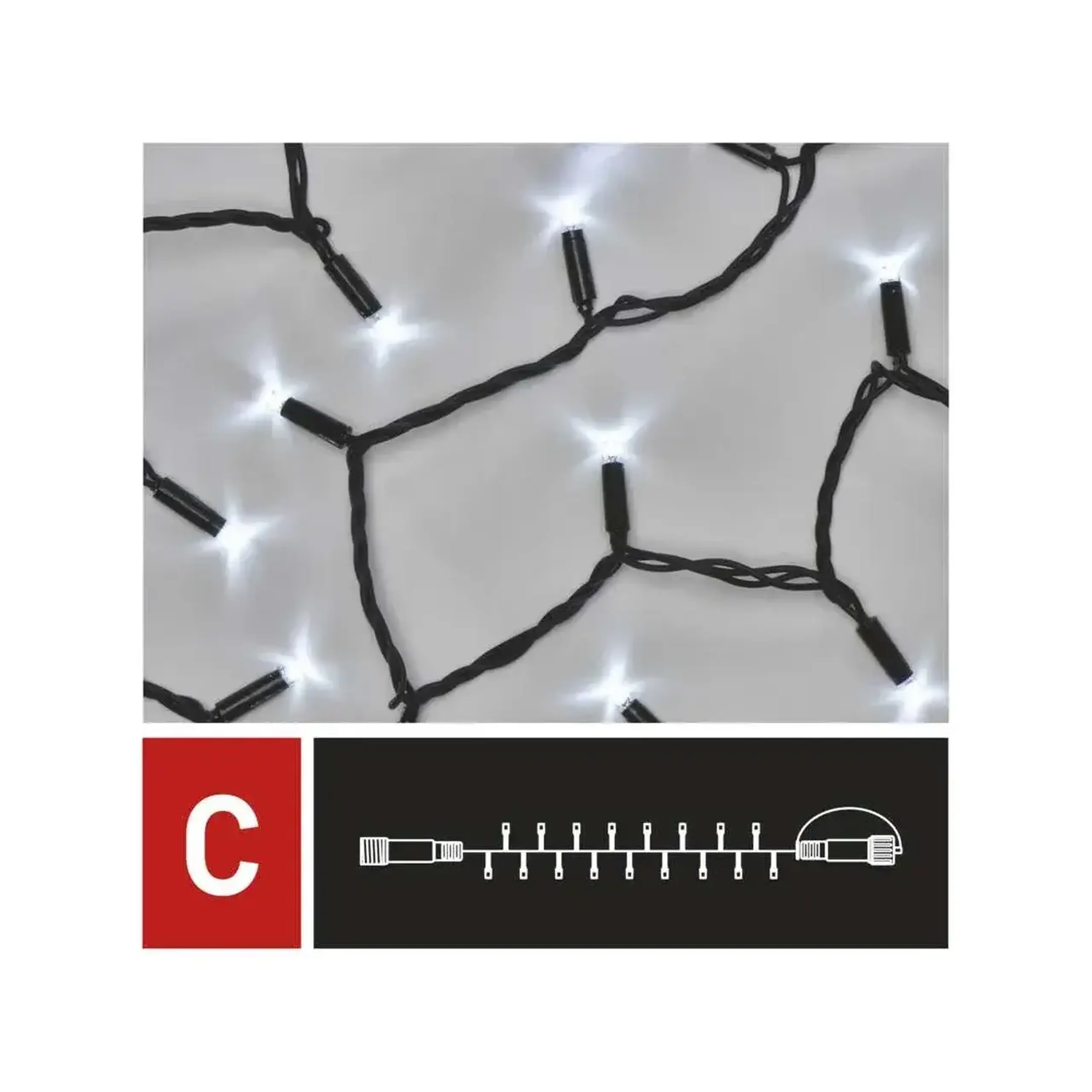 Ghirlandă PROFI 6 W 10 m 3000 K 30 V DC IP44 LED EMOS - Alb rece