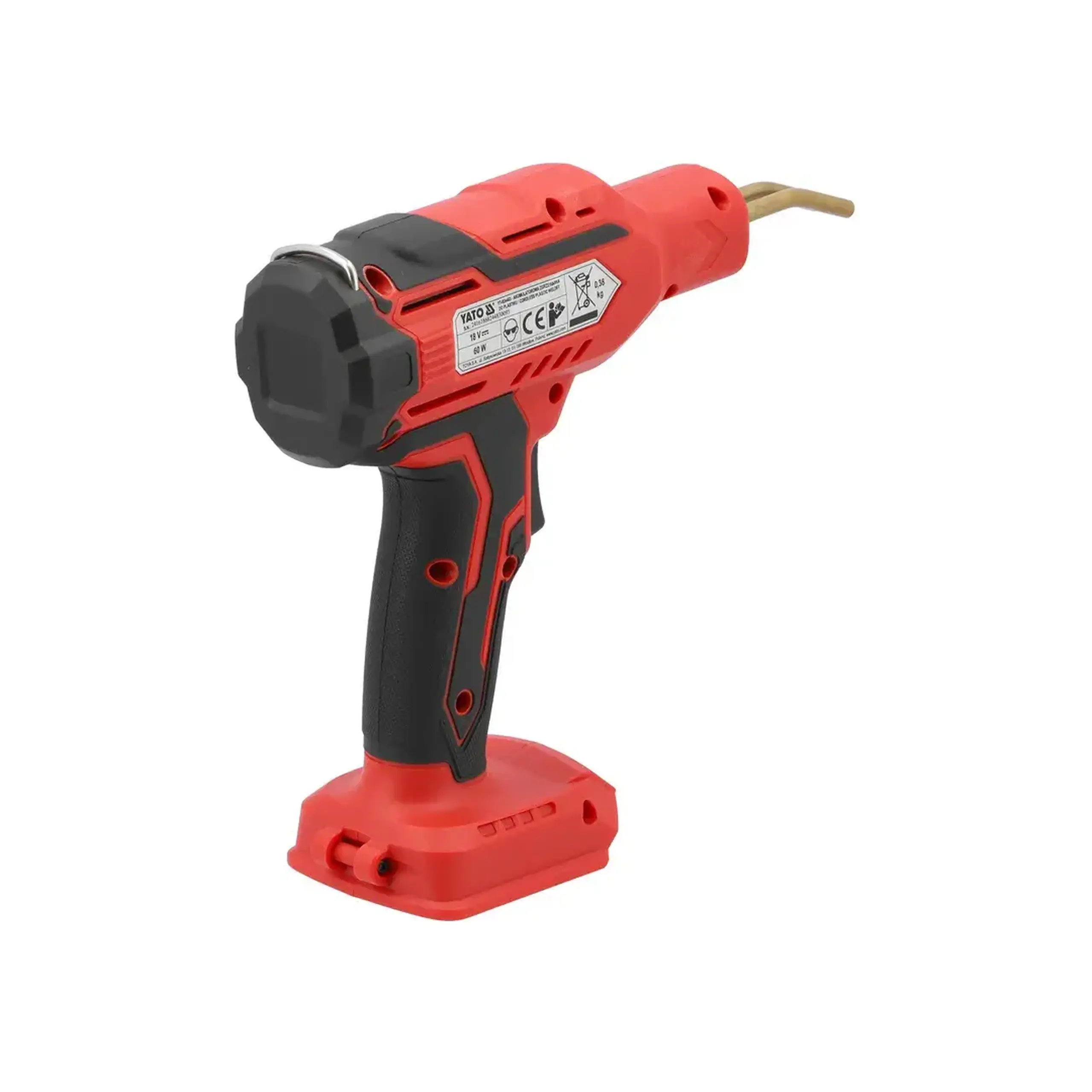 Aparat de sudat plastic 60 W 18 V 500 °С Yato
