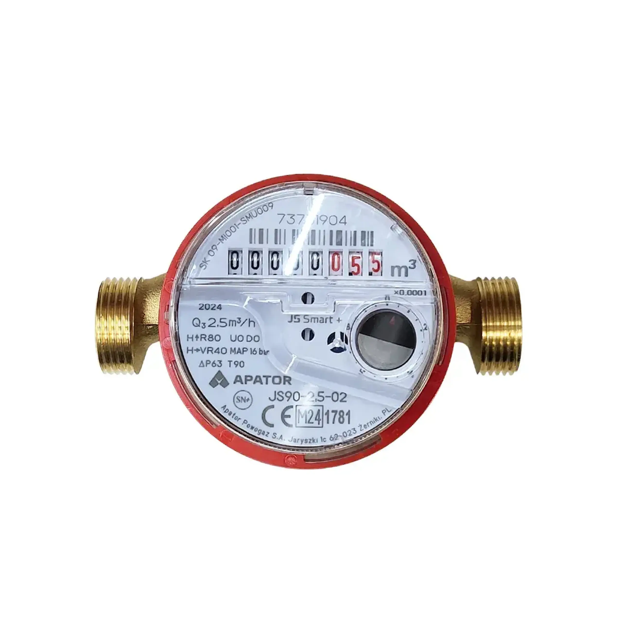 Contor de apă caldă JS90 2.5-02 IP65 Apator