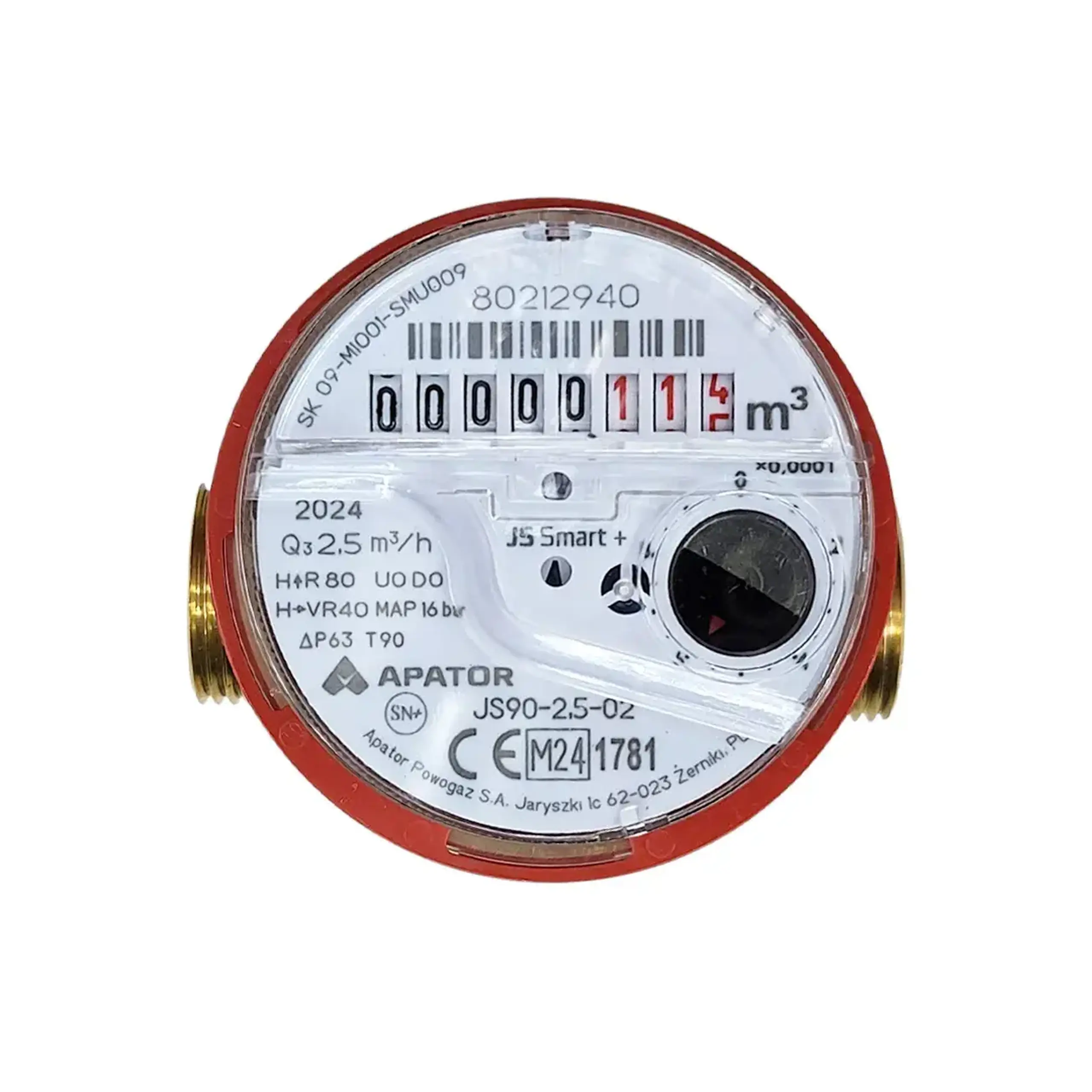 Contor de apă caldă JS90-2.5-02 R80 L80 IP65 Apator