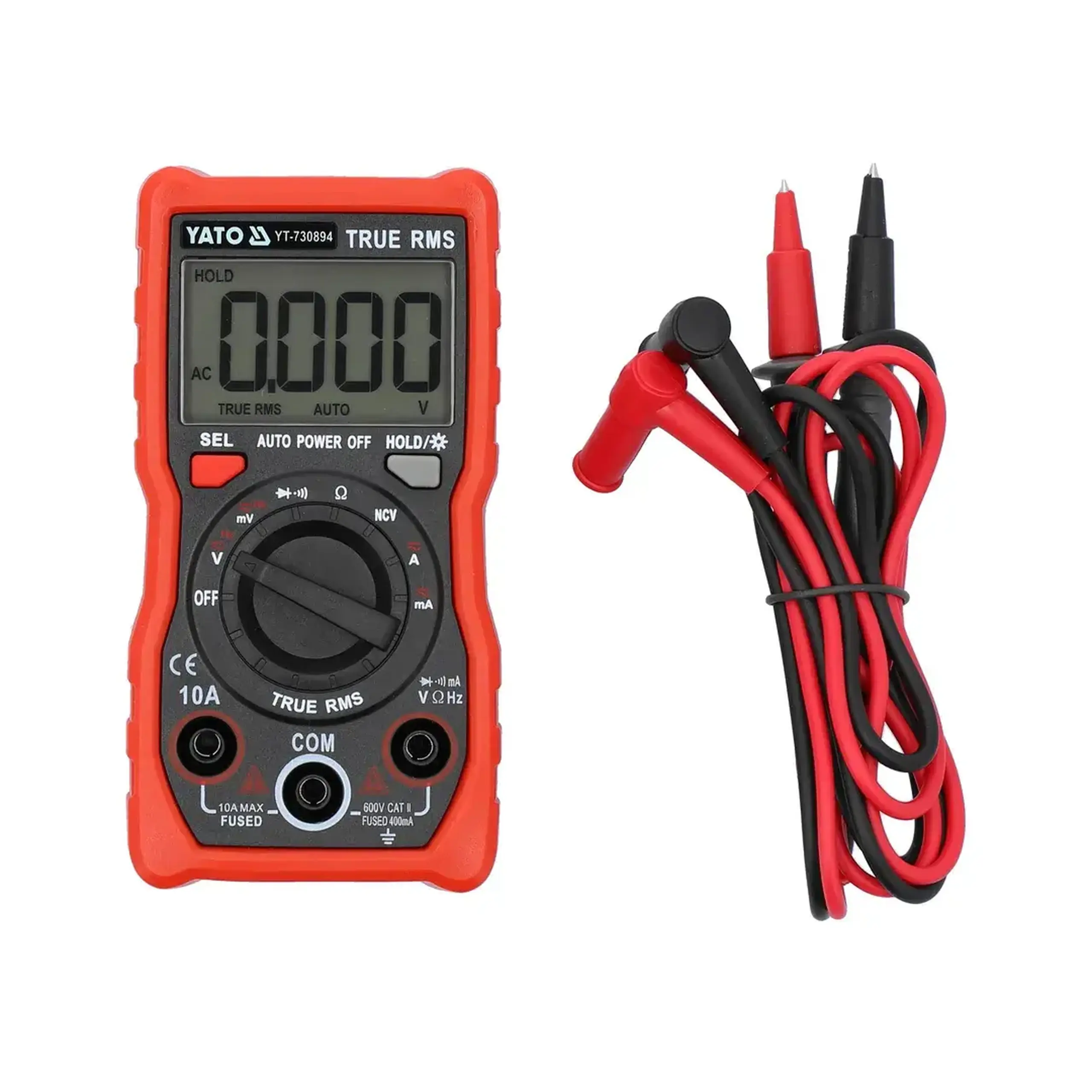 Multimetru digital 0 - 10 A 600 V AC/DC Yato