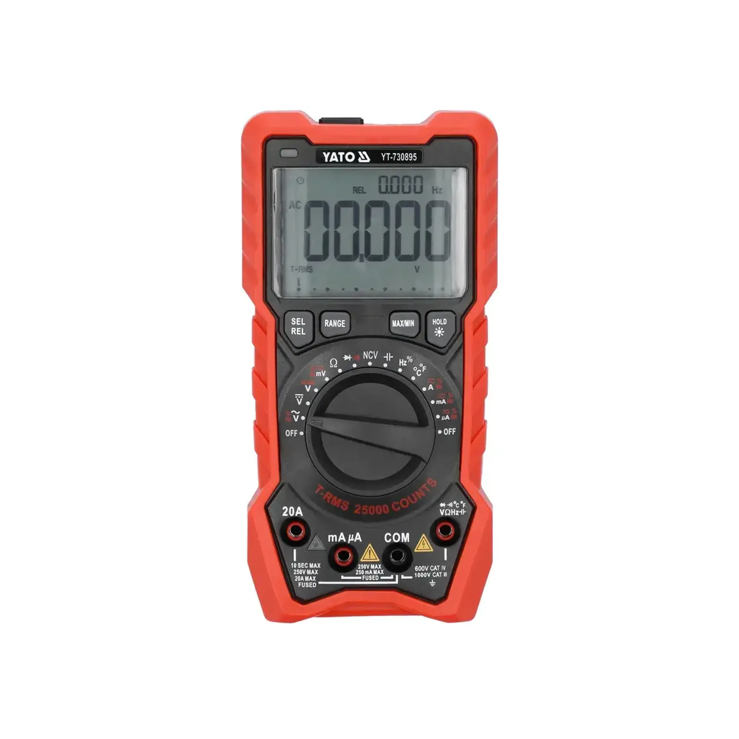 Multimetru digital 0 - 10 A 750 V AC/1000 V DC Yato - Acumulator 3 x 1.5 V (AA)