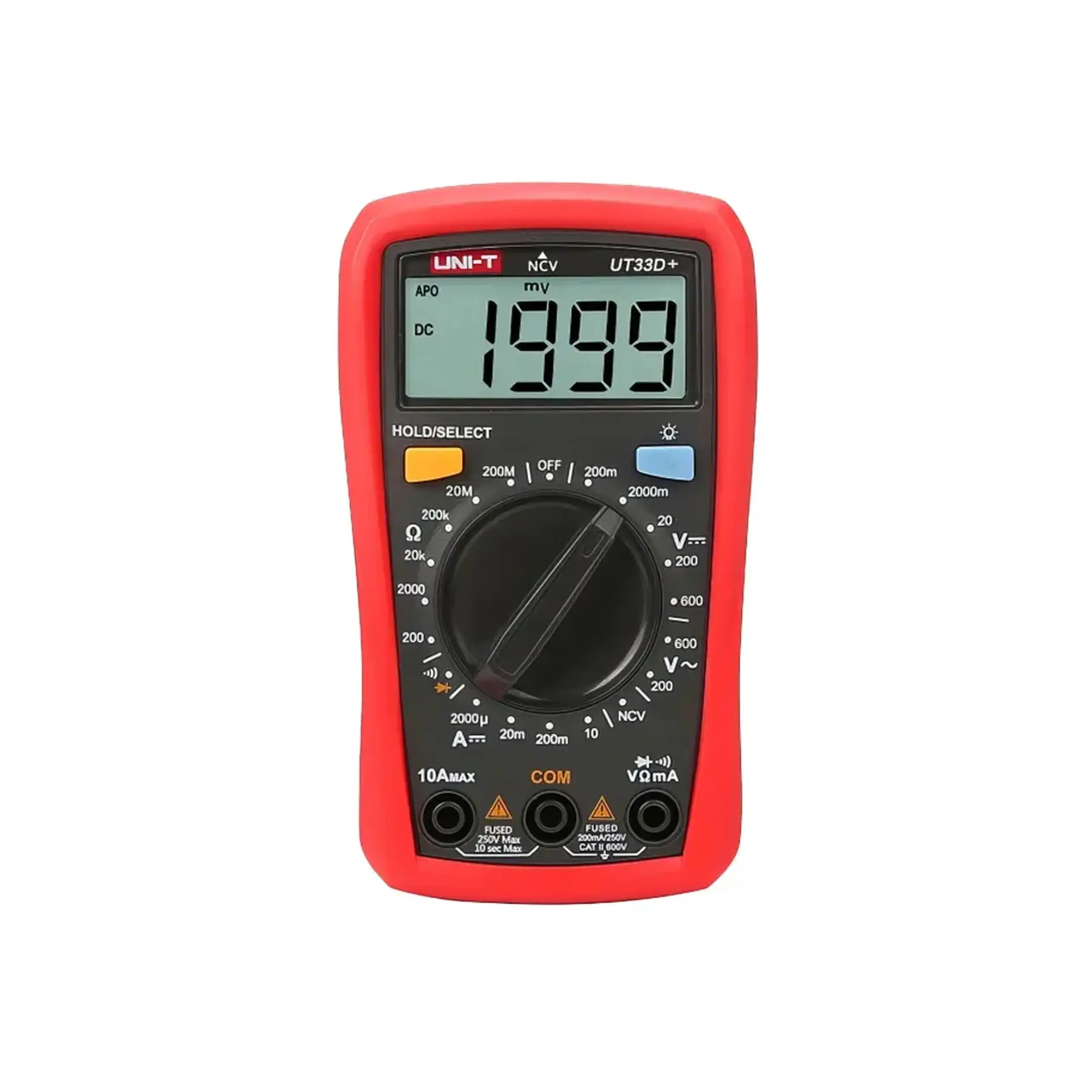 Multimetru digital UT33C+ 0 - 10 A 600 V AC/DC UNI-T