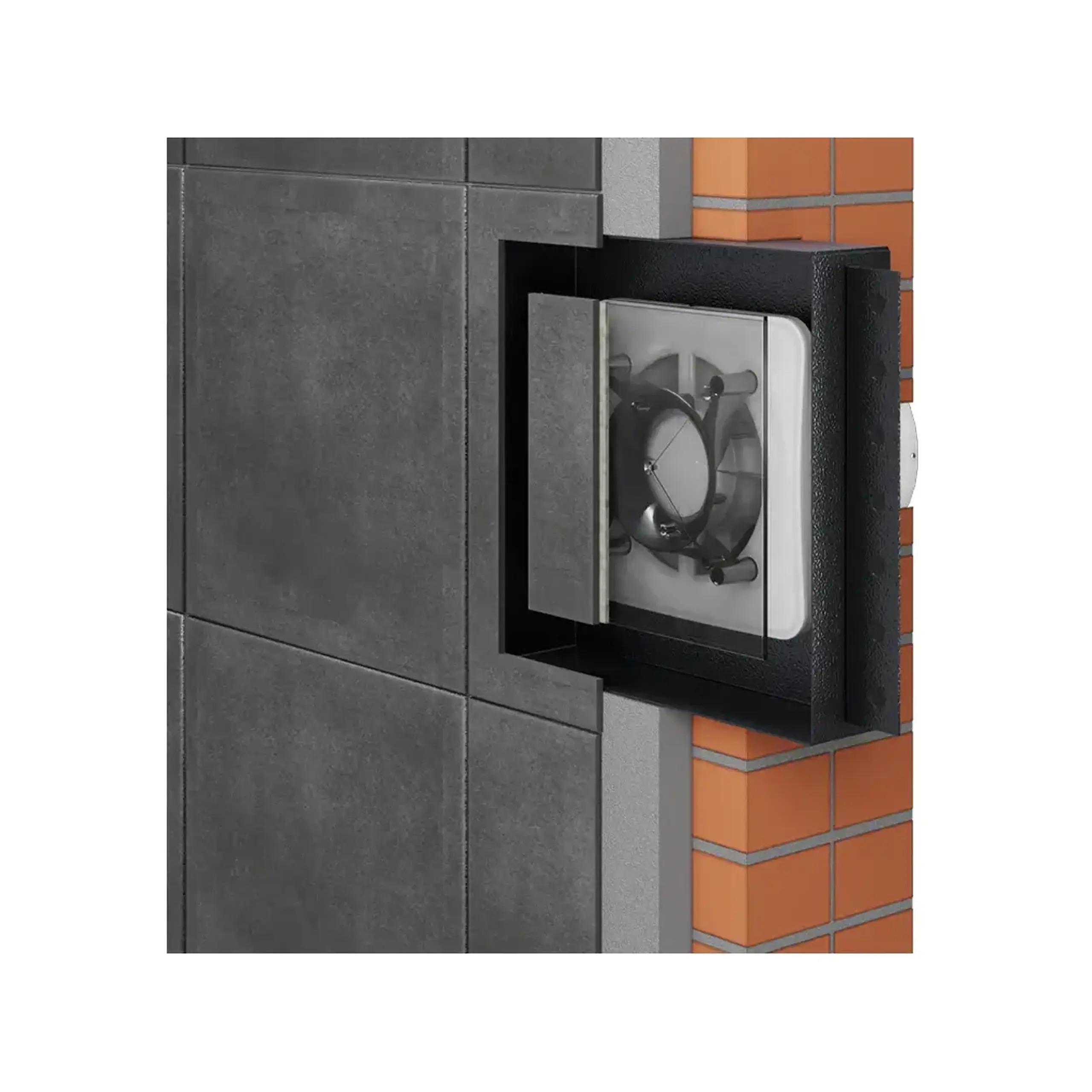 Ventilator axial STONE 14 W 220 - 240 V 90 m³/h 2300 rot/min Ventika