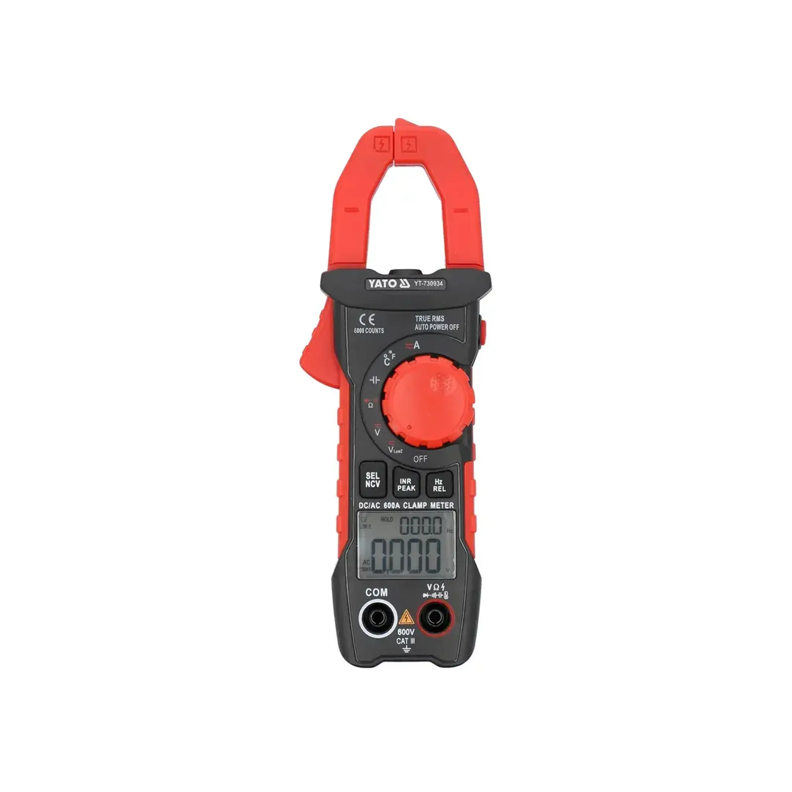Clește de măsurat curentul 0 - 600 A 600 V AC/DC Yato - Curent (A) 0 - 600 A