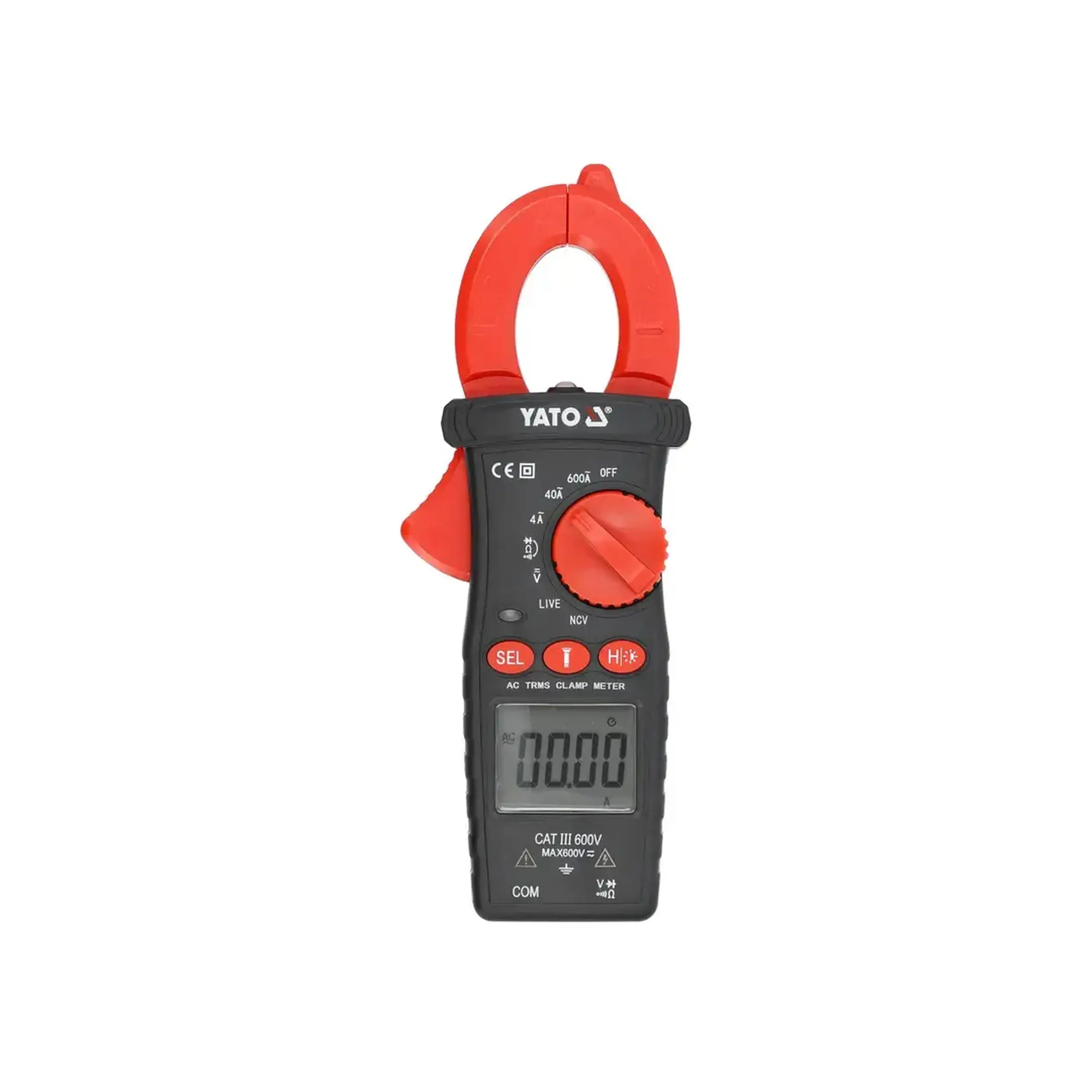 Clește de măsurat curentul 0 - 600 A 600 V AC/DC Yato - Curent (A) 0 - 1000 A