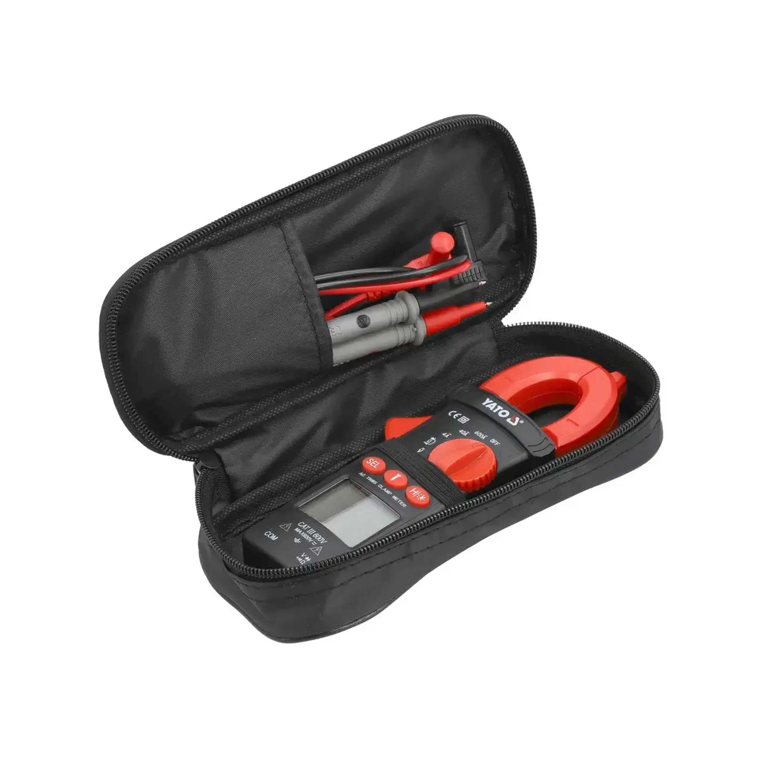 Clește de măsurat curentul 0 - 600 A 600 V AC/DC Yato - Curent (A) 0 - 1000 A