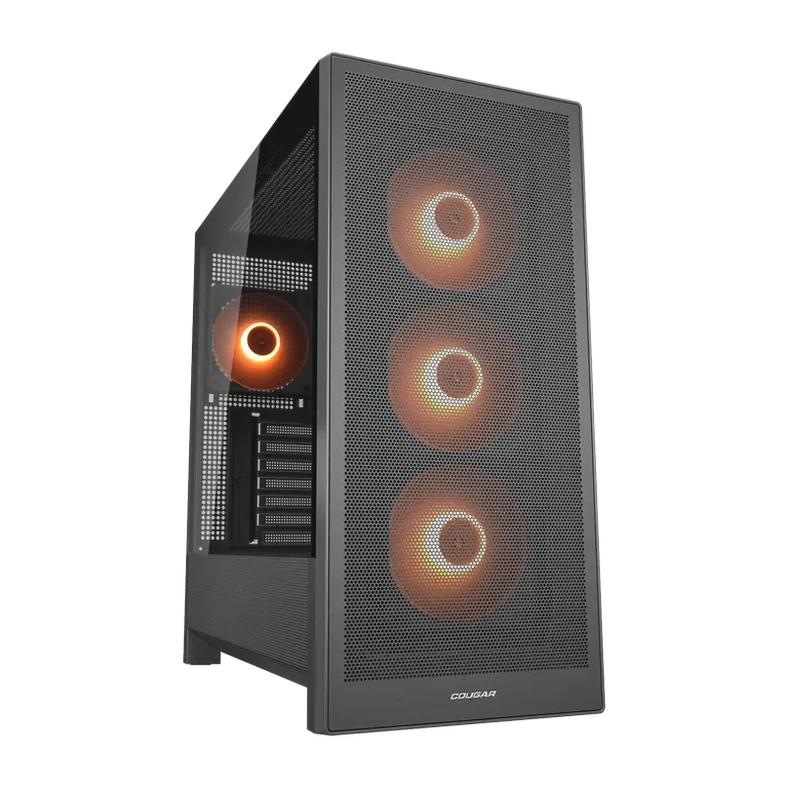 Carcasă PC Cougar MX230 RGB, Midi-Tower, Fără PSU, Negru