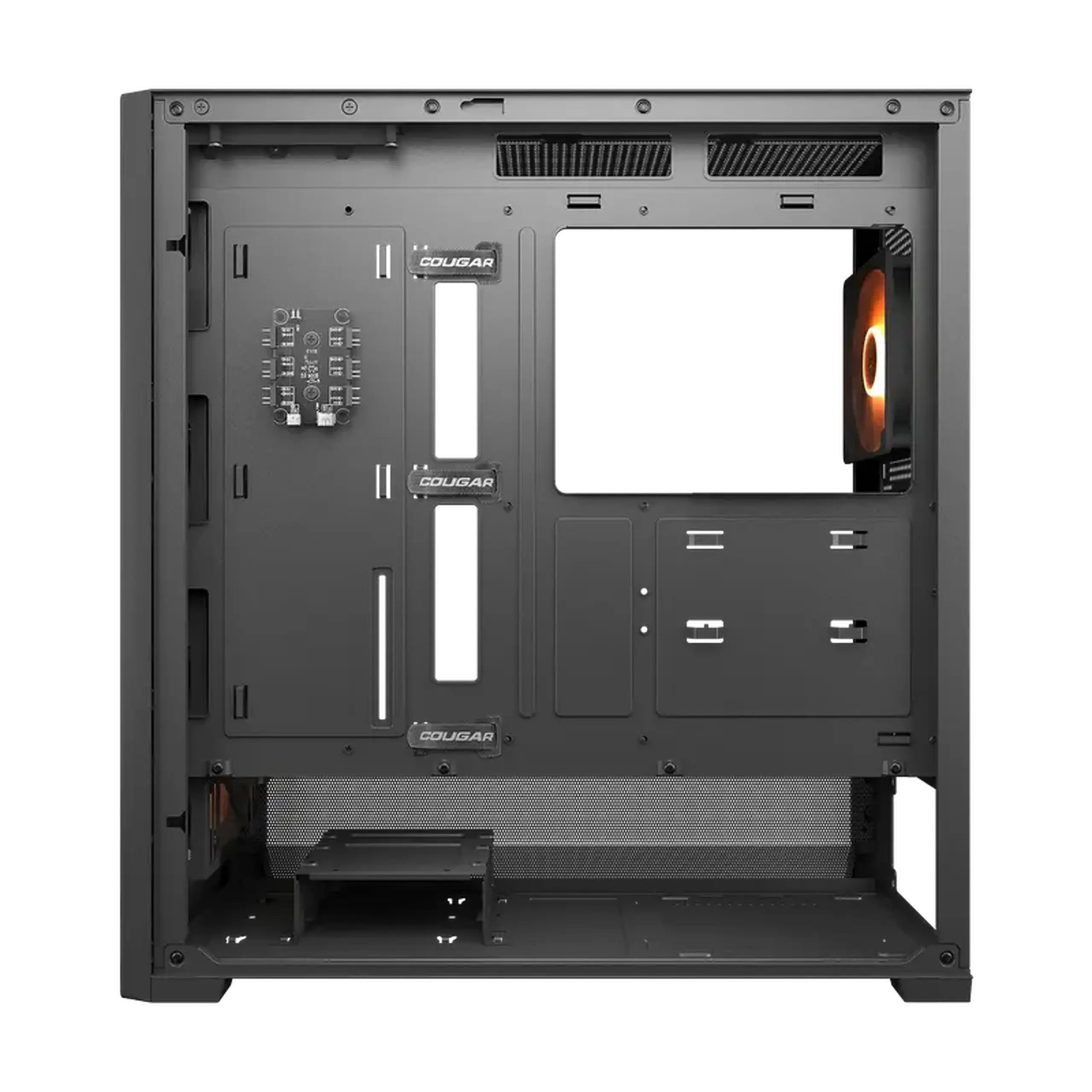 Carcasă PC Cougar MX230 RGB, Midi-Tower, Fără PSU, Negru