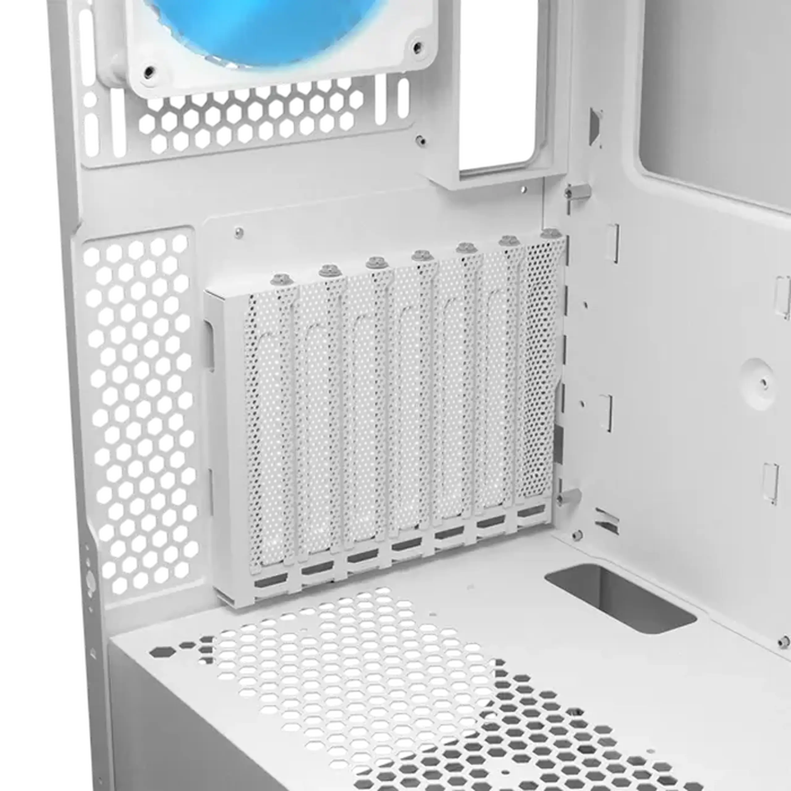 Carcasă PC Cougar Airface FLO RGB, Midi-Tower, Fără PSU, Alb