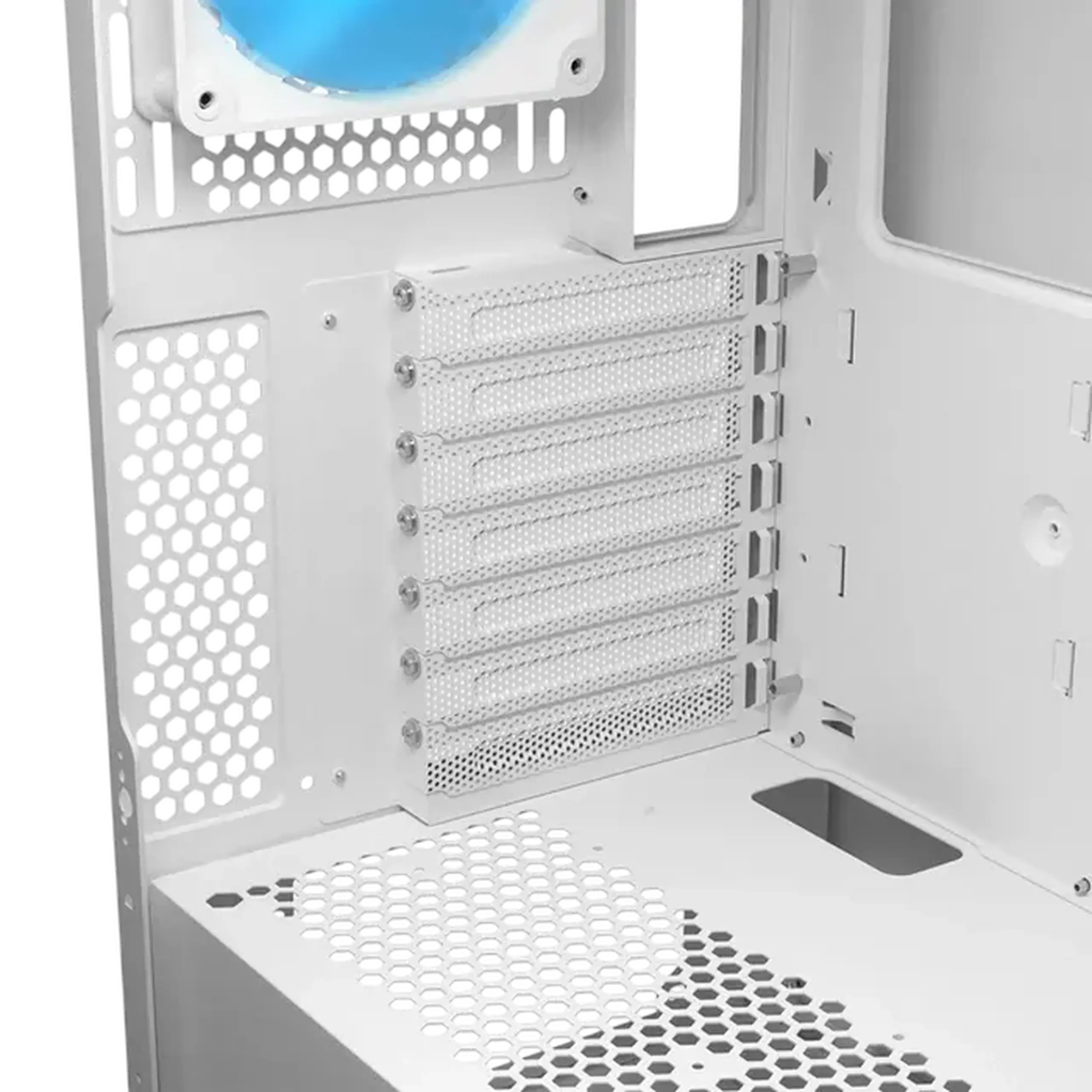 Carcasă PC Cougar Airface FLO RGB, Midi-Tower, Fără PSU, Alb