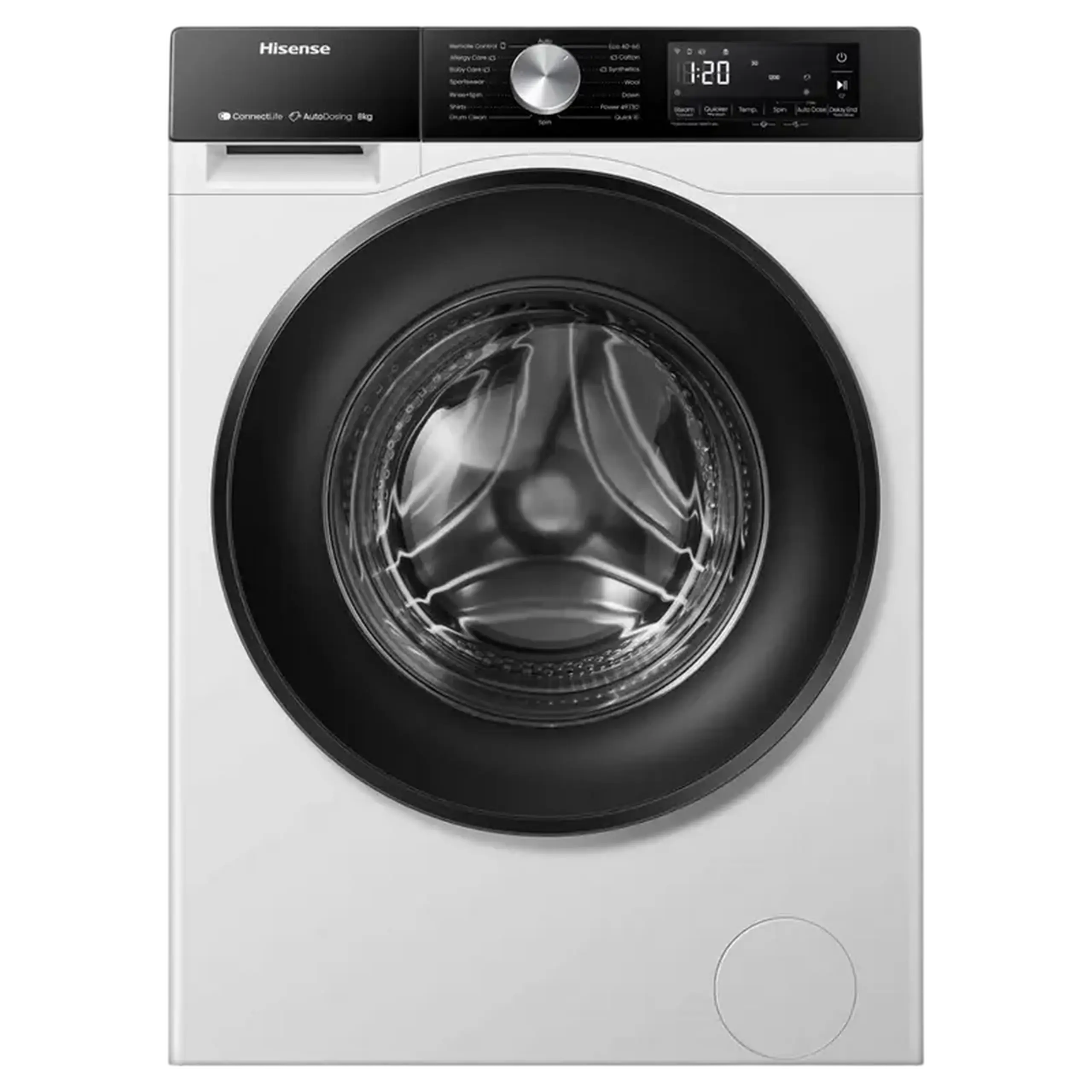 Mașină de spălat Hisense WF3S8045BW3, 8kg, Alb