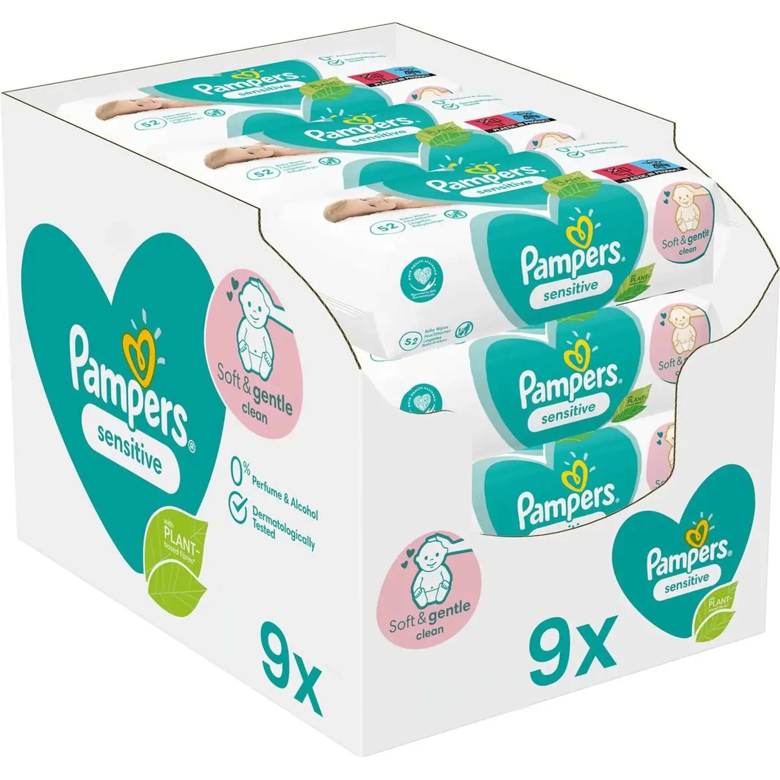 PAMPERS BABY WIPES 80 FRESH CLEAN 9+3 GR