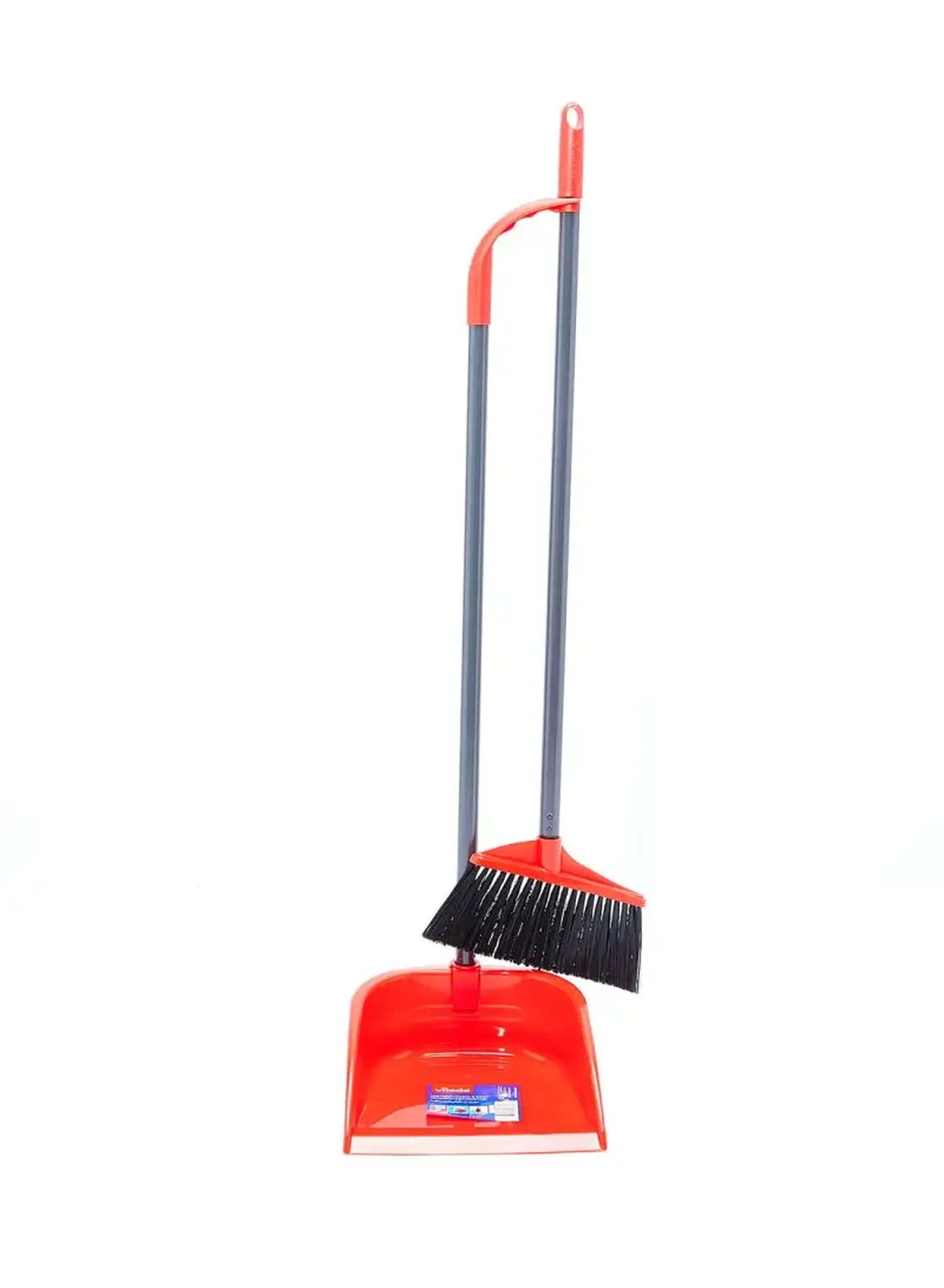 VILEDA LONGHANDLE DUSTPAN&BROOM