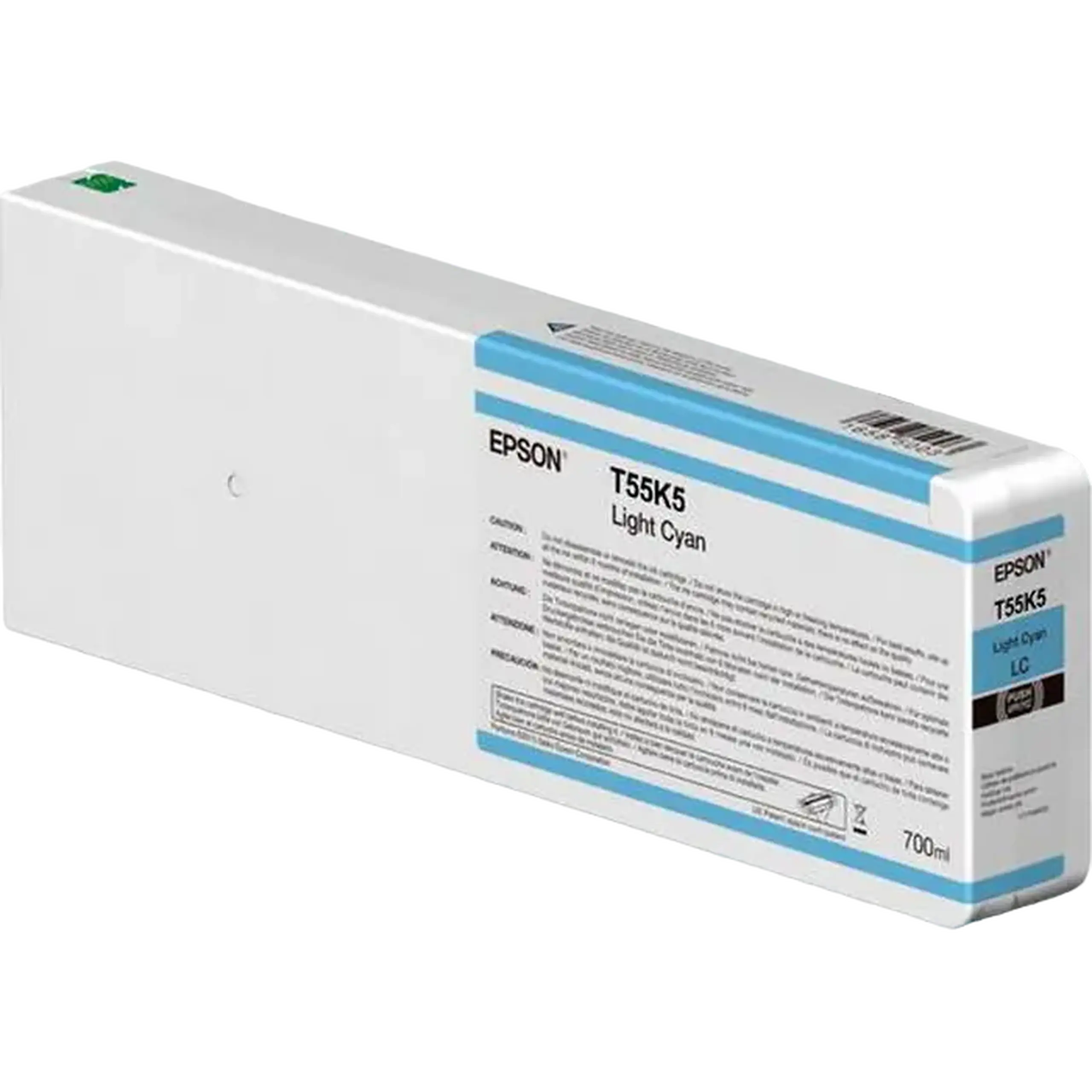Cartuș de cerneală Epson Ink Cartridge T55K500 UltraChromeHDX/HD,Light Cyan, 700ml, Albastru Deschis