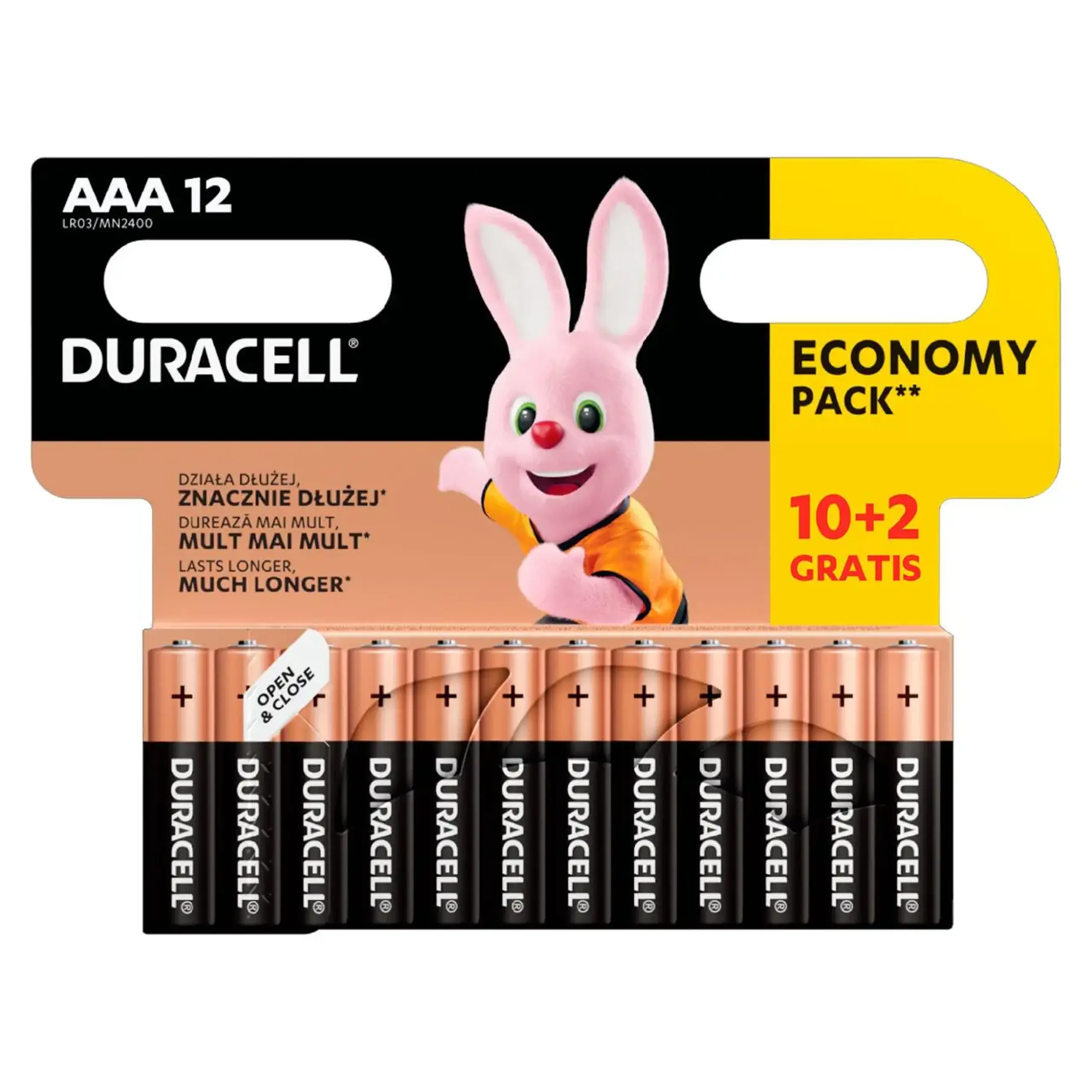 DURACELL AAA MN2400 K 10+2 GRATIS