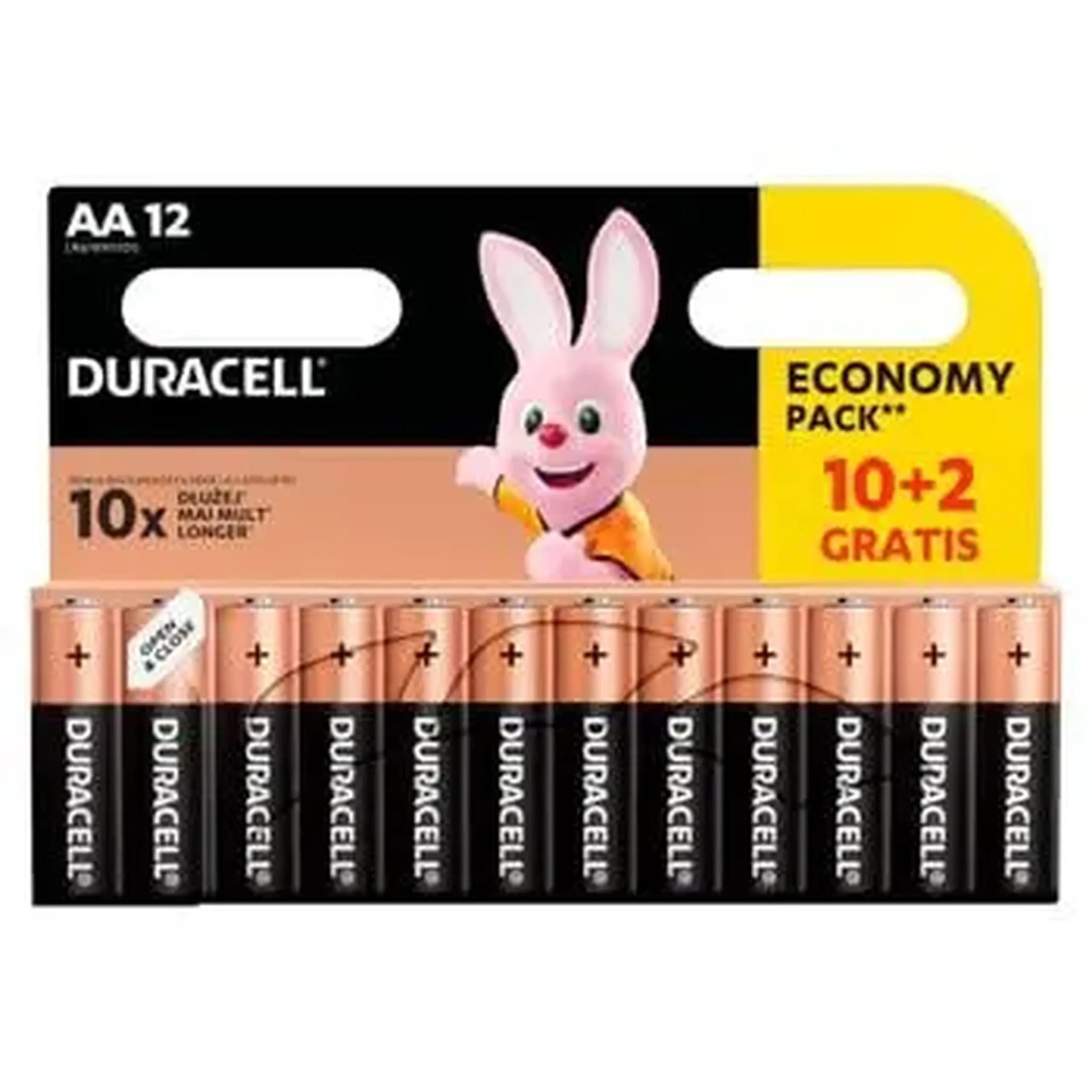 DURACELL AA MN1500 K 10+2 GRATIS