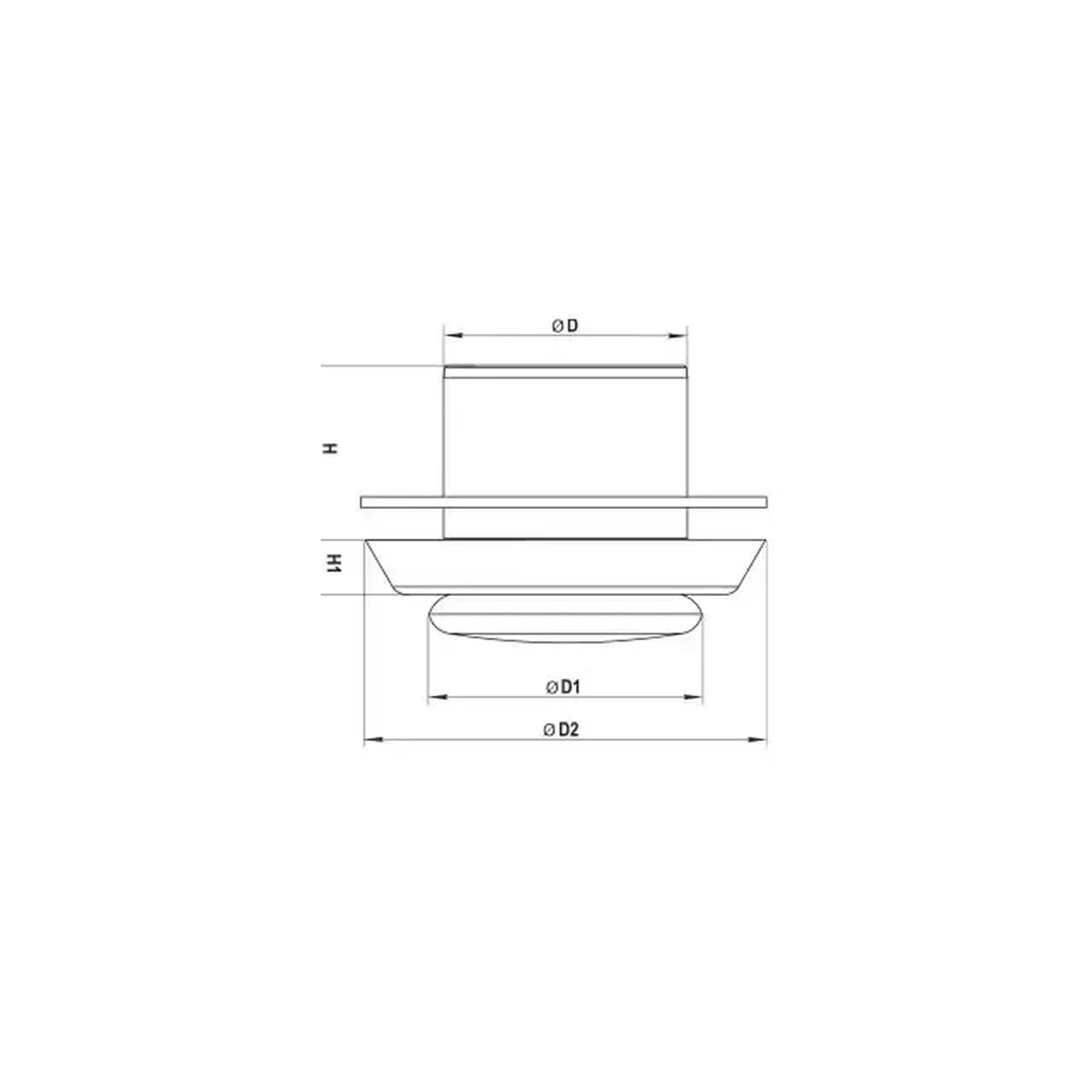 Anemostat Ventika A200 WNK 78 x 200 mm plastic alb