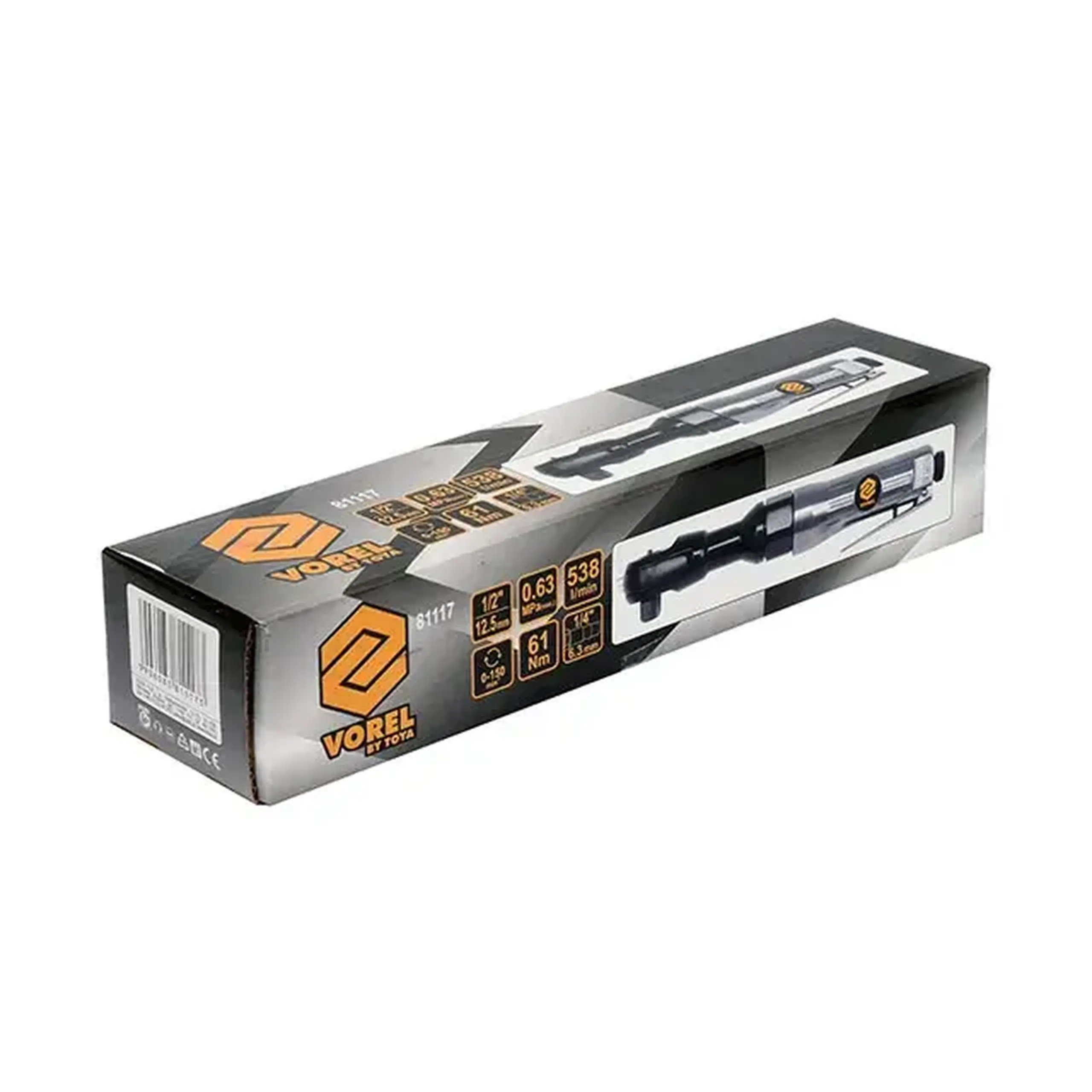 Cheie cu clichet pneumatică VOR81117 61 nm 6.3 bar Vorel