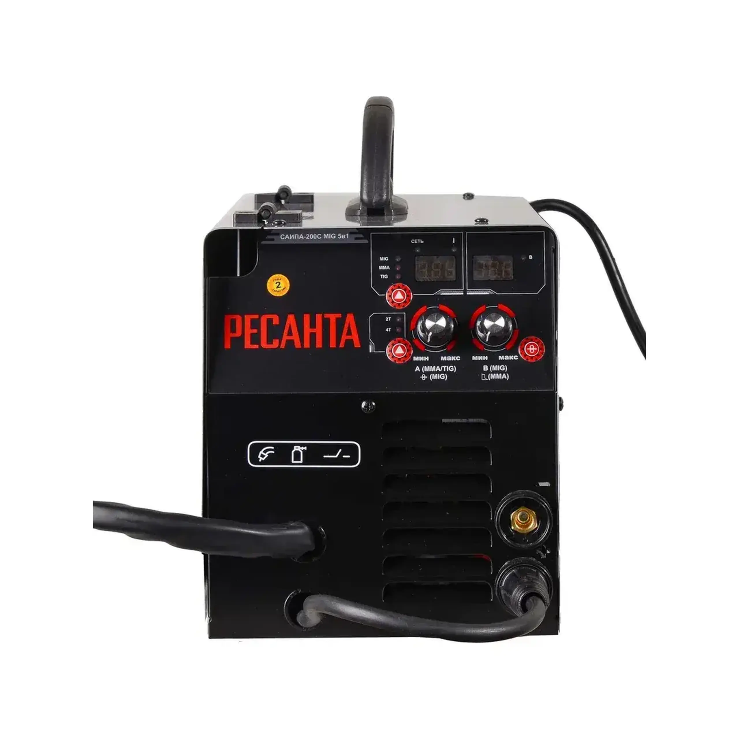 Aparat de sudat semiautomat САИПА-200C MIG/MAG/MMA/FCAW/TIG 15 - 200 A 6.9 kW 220 - 240 V