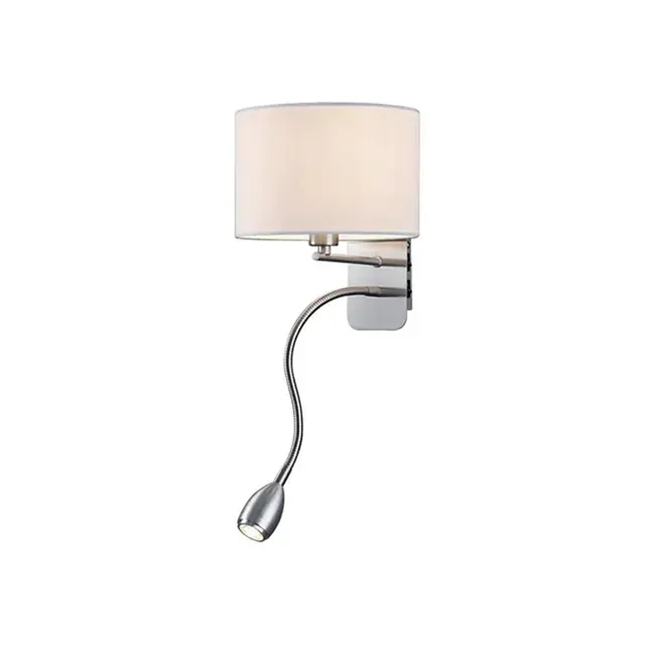 Aplică LED HOTEL 40 W + 3.2 W E14 + SMD IP20 3000 K 220 - 240 V Trio - Culoare Alb/Nichel