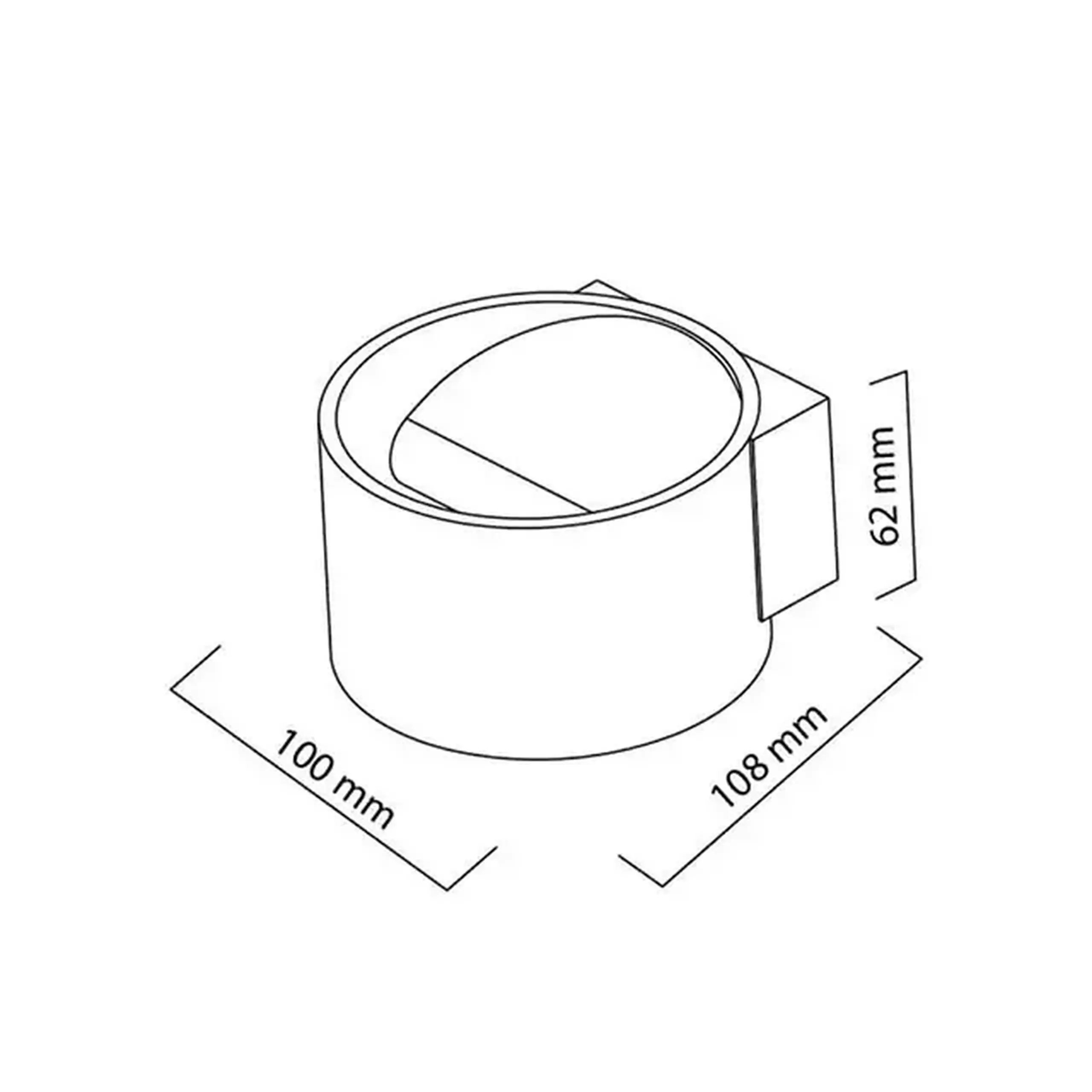 Aplică LED SİSAM 8 W LED IP20 4200 K 220 - 240 V Horoz - Culoare Negru