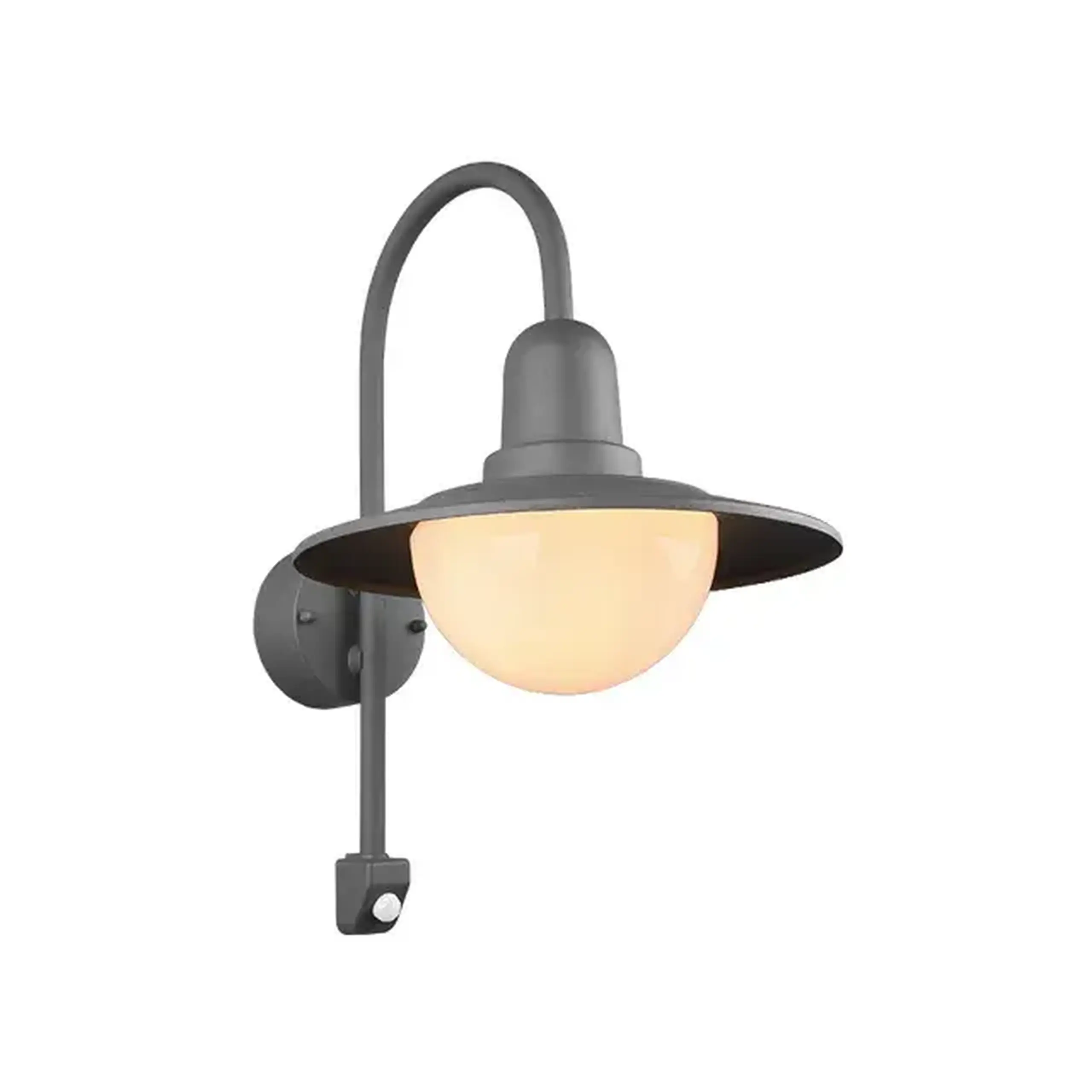 Aplică cu senzor NORMAN 40 W E27 220 - 240 V IP44 Trio - Culoare Antracit