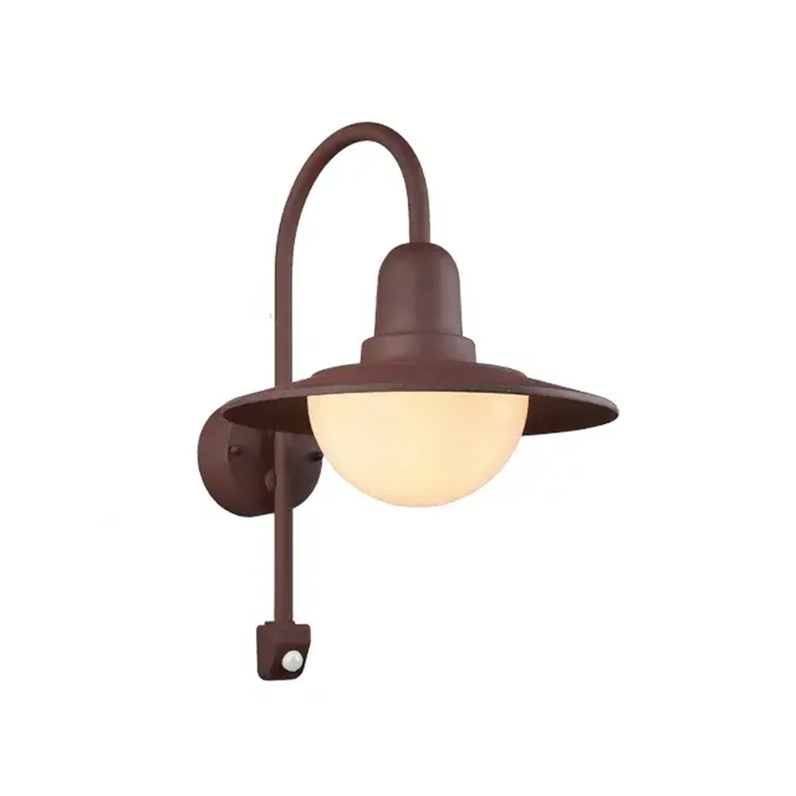 Aplică cu senzor NORMAN 40 W E27 220 - 240 V IP44 Trio - Culoare Ruginiu