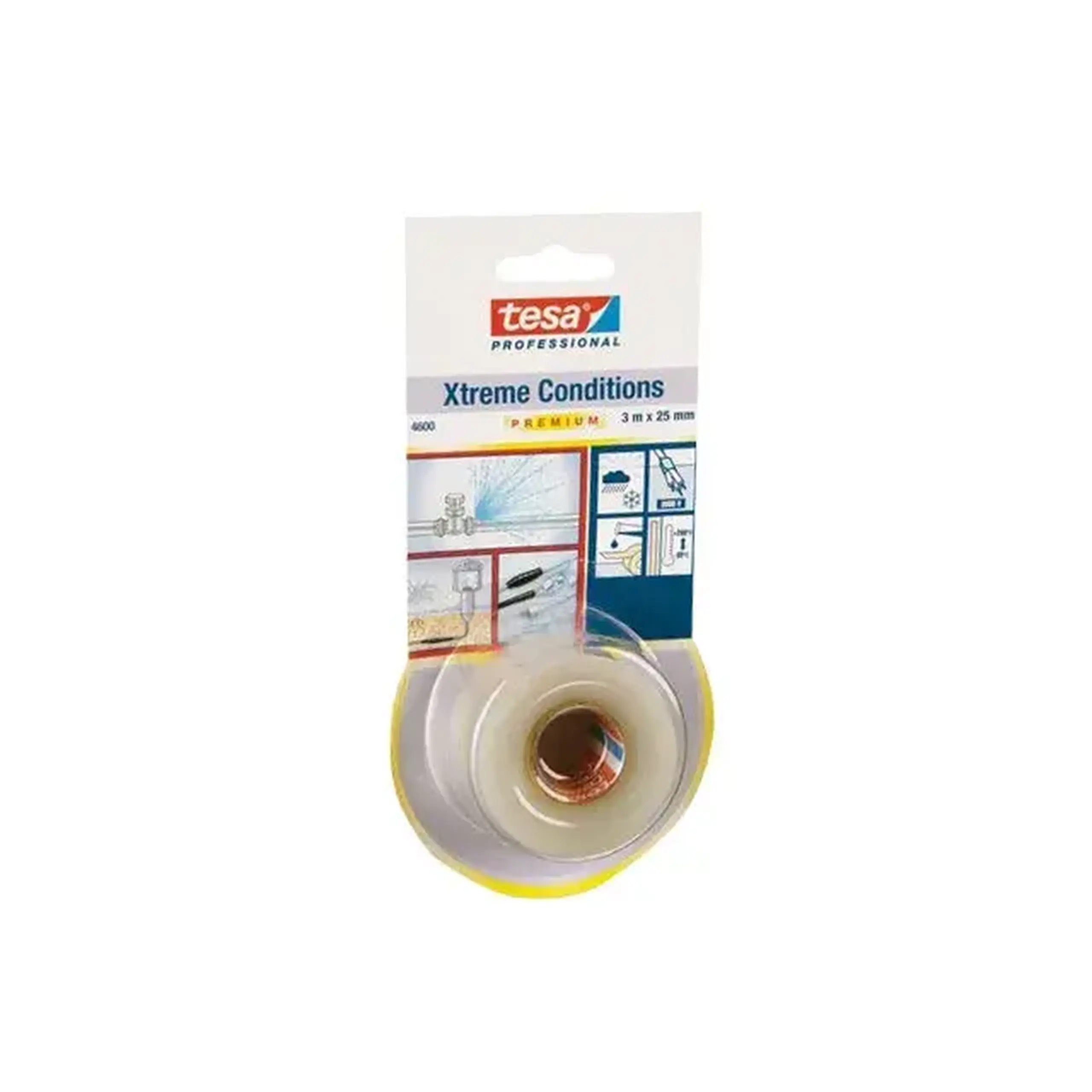 Bandă adezivă Tesa XTREME 25 mm x 3 m transparent