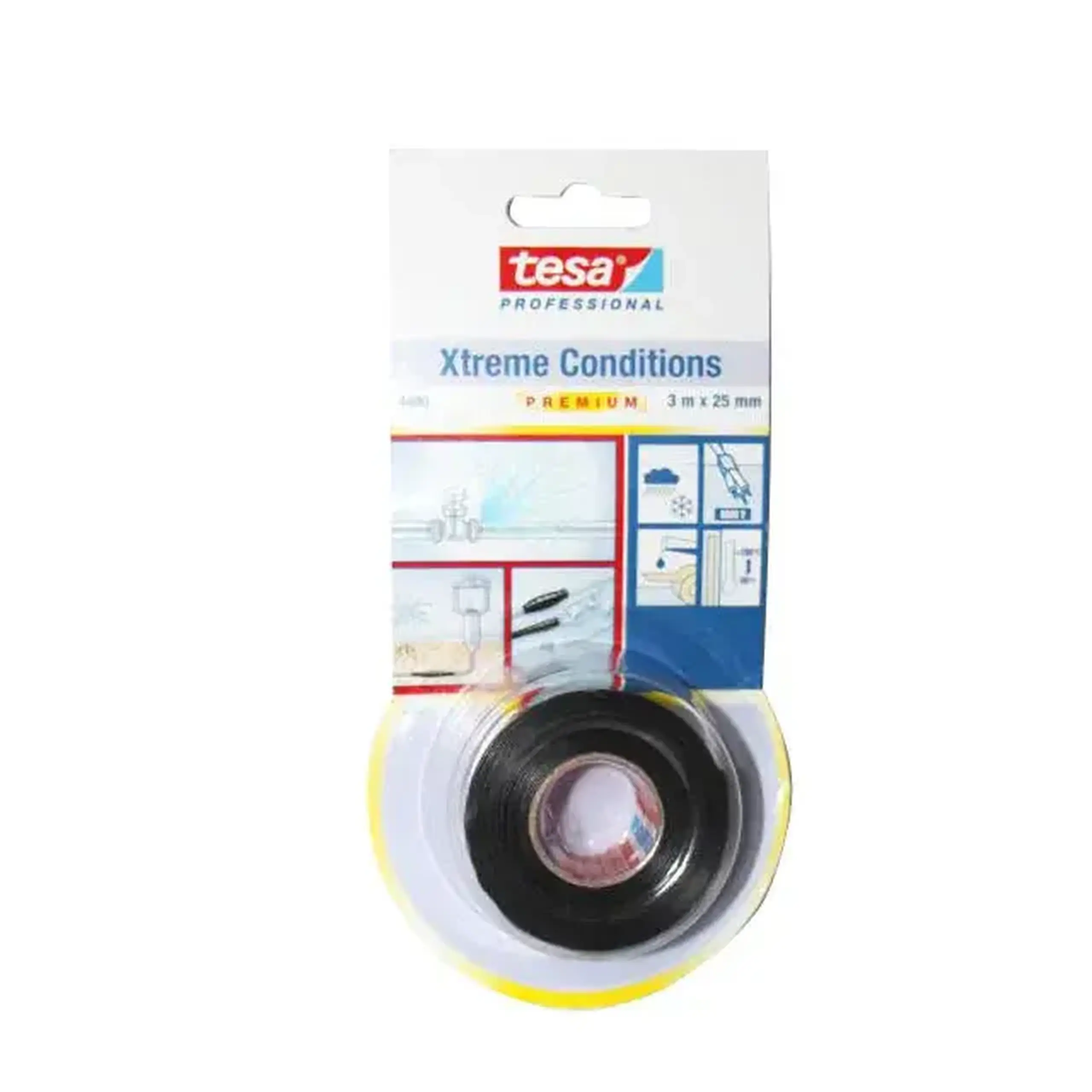 Bandă adezivă Tesa XTREME 25 mm x 3 m negru