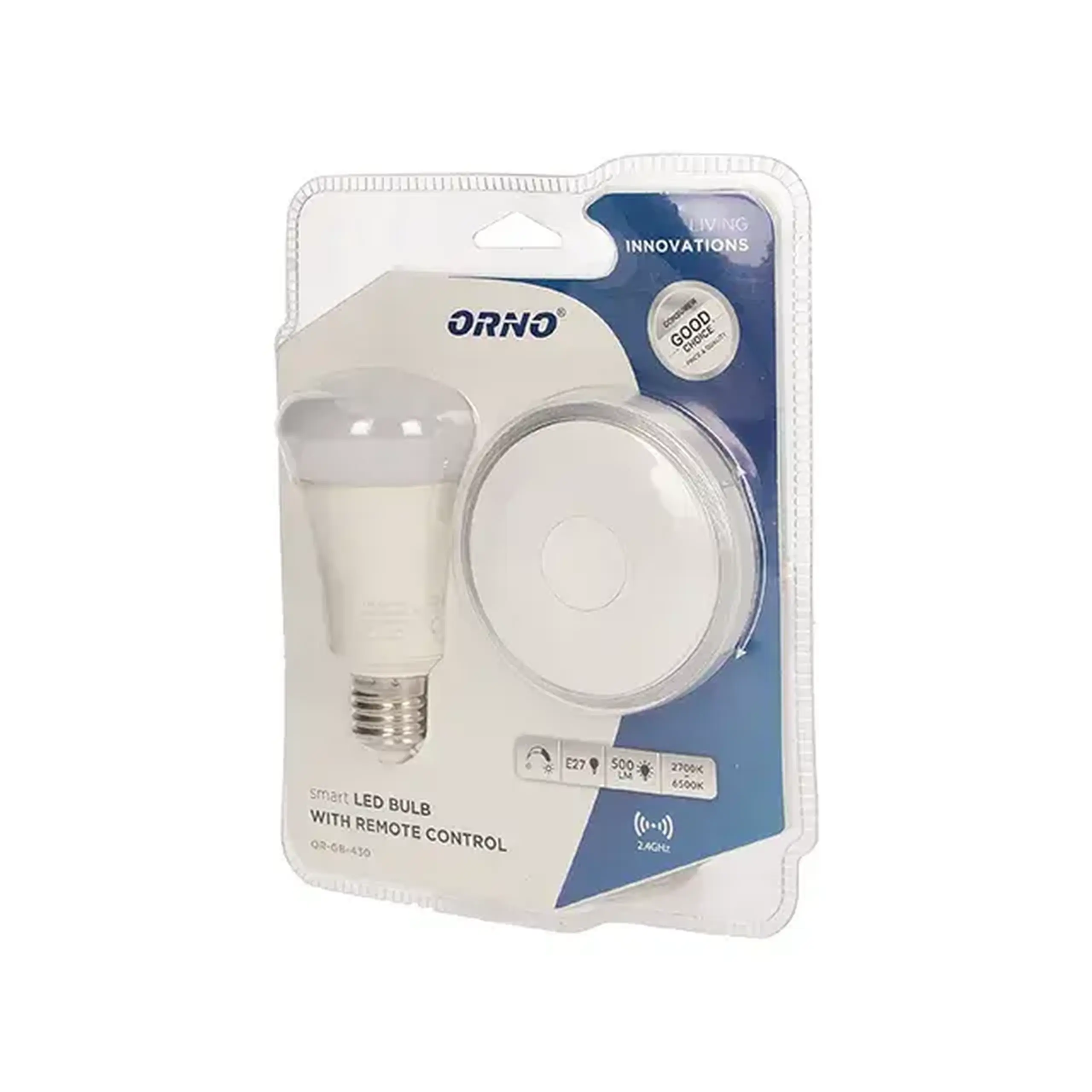 Bec LED cu telecomandă ORNO 7 W E27 2700 - 6500 K 500 lm 220 - 240 V