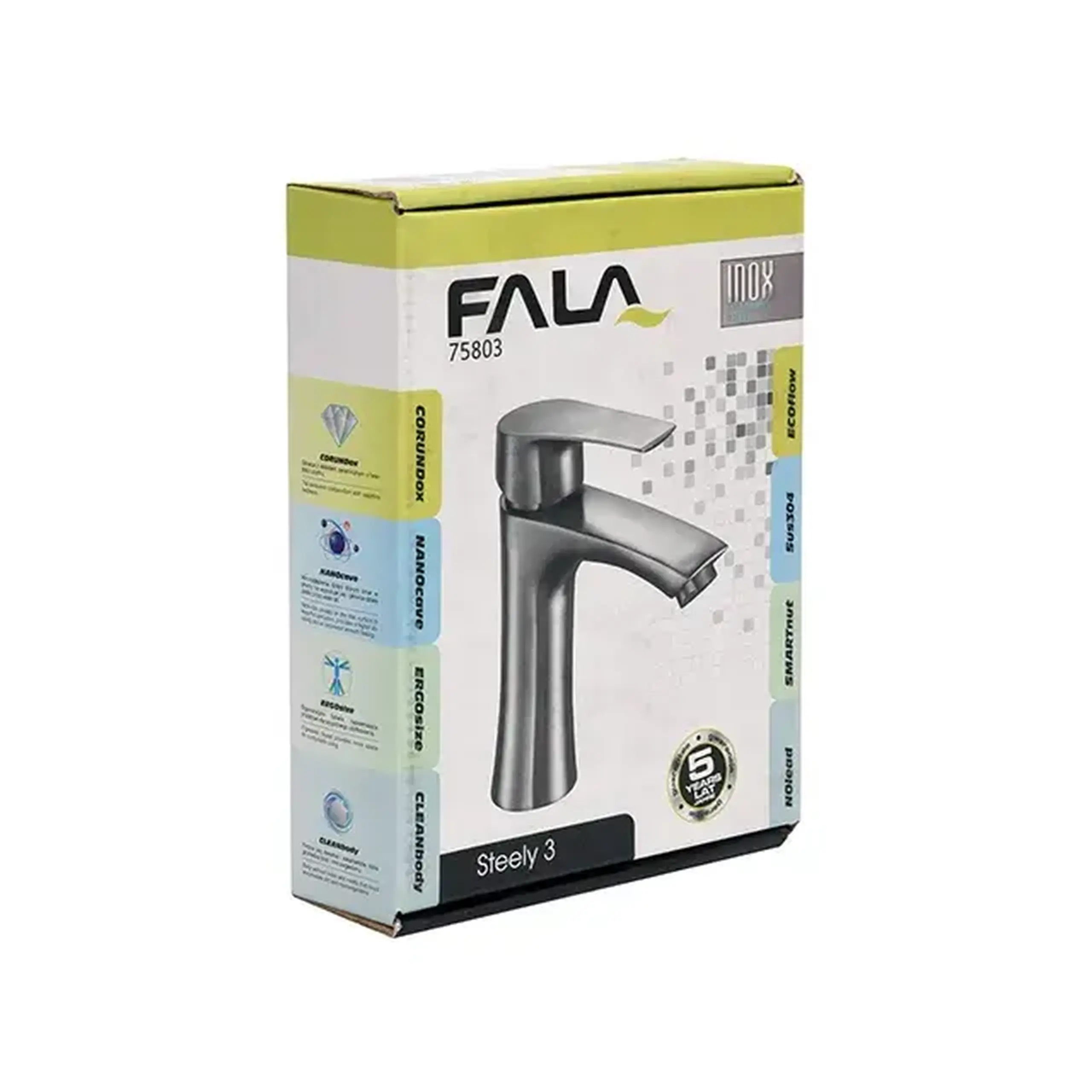 Baterie pentru chiuvetă de baie STEELY 3 14 cm Fala