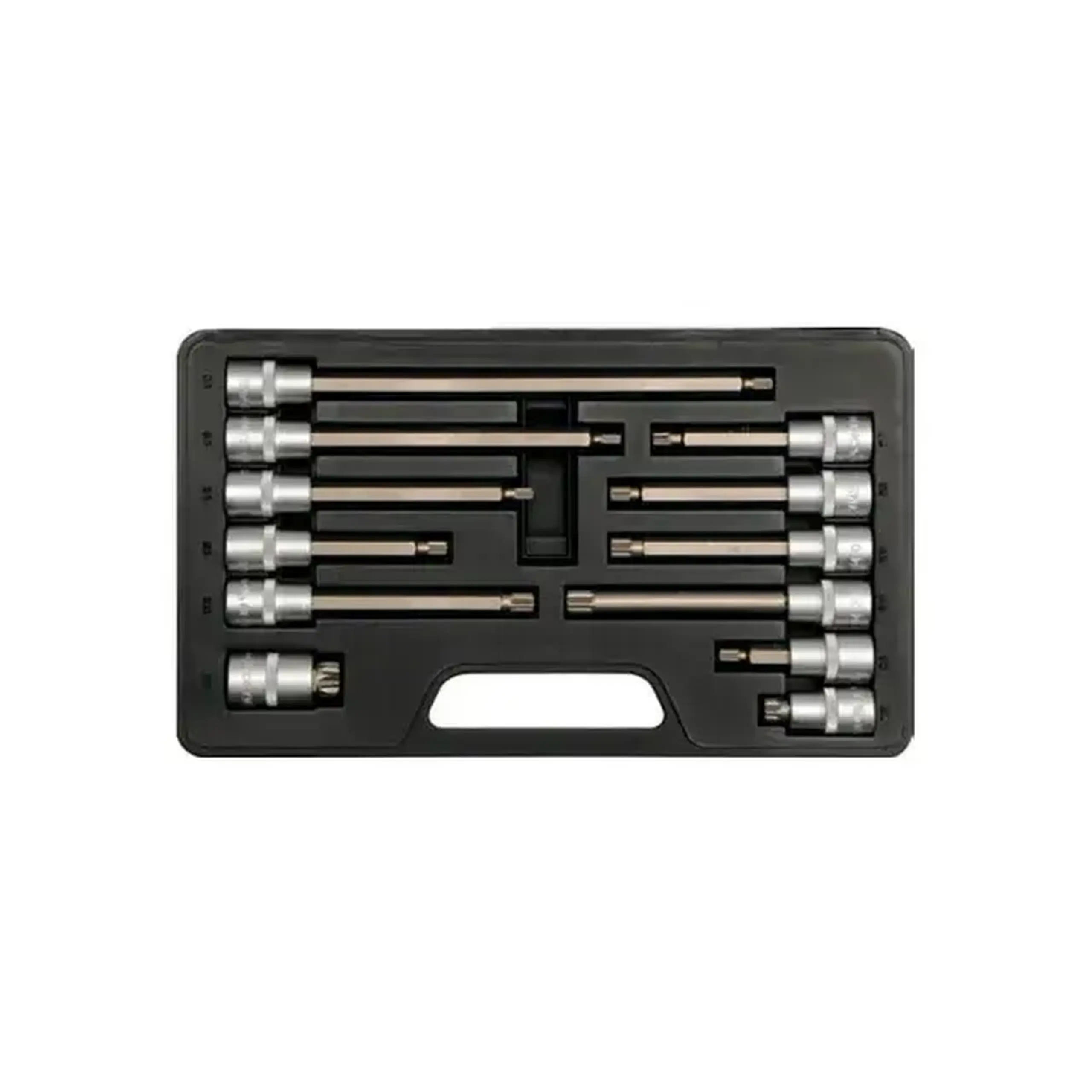 Set biți cu priză tubulară 12 buc. SPLINE M5 - M17 1/2" 50 - 250 mm Yato