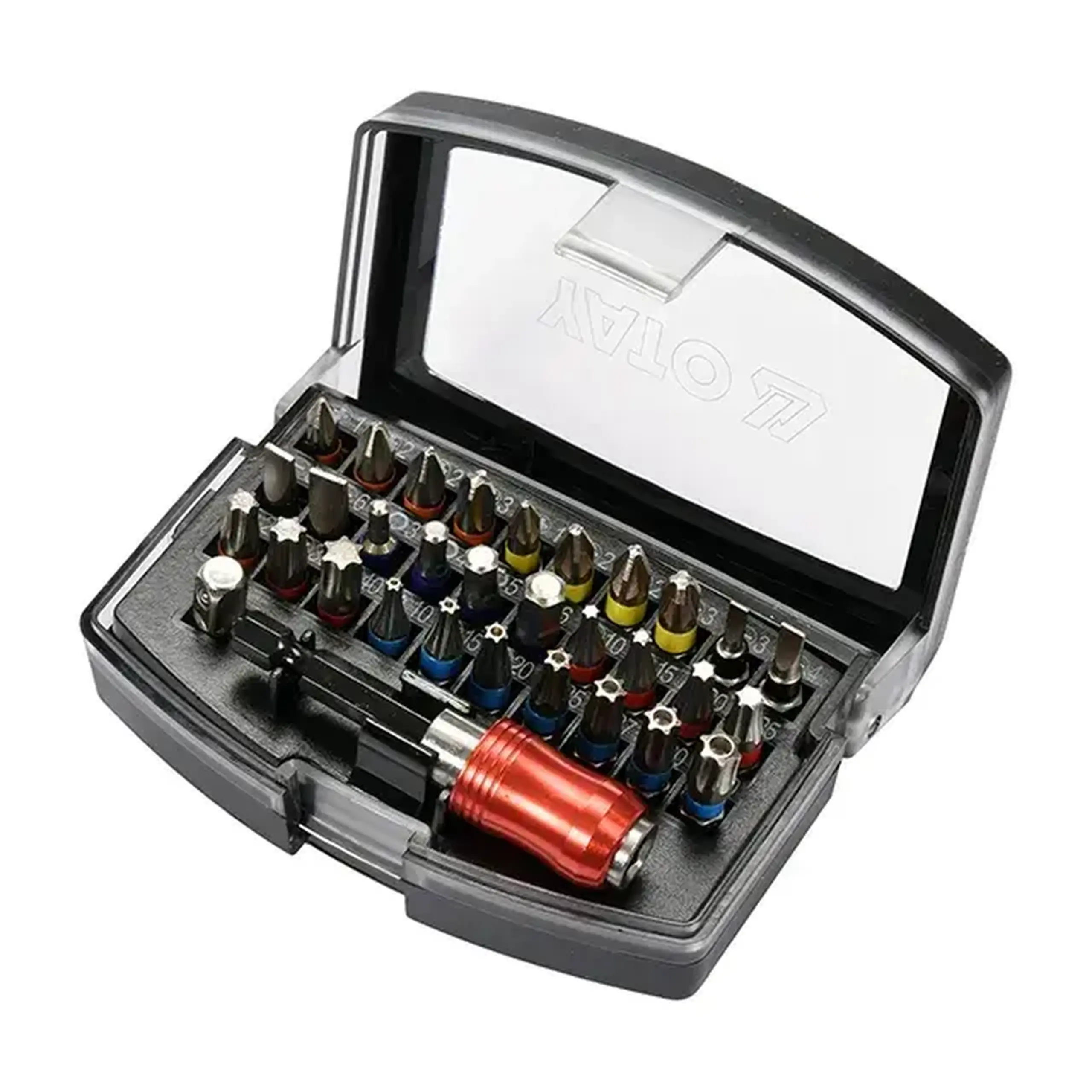 Set biți cu adaptor 32 buc. SL, PH, PZ, HEX, TX 1/4" 25 mm Yato