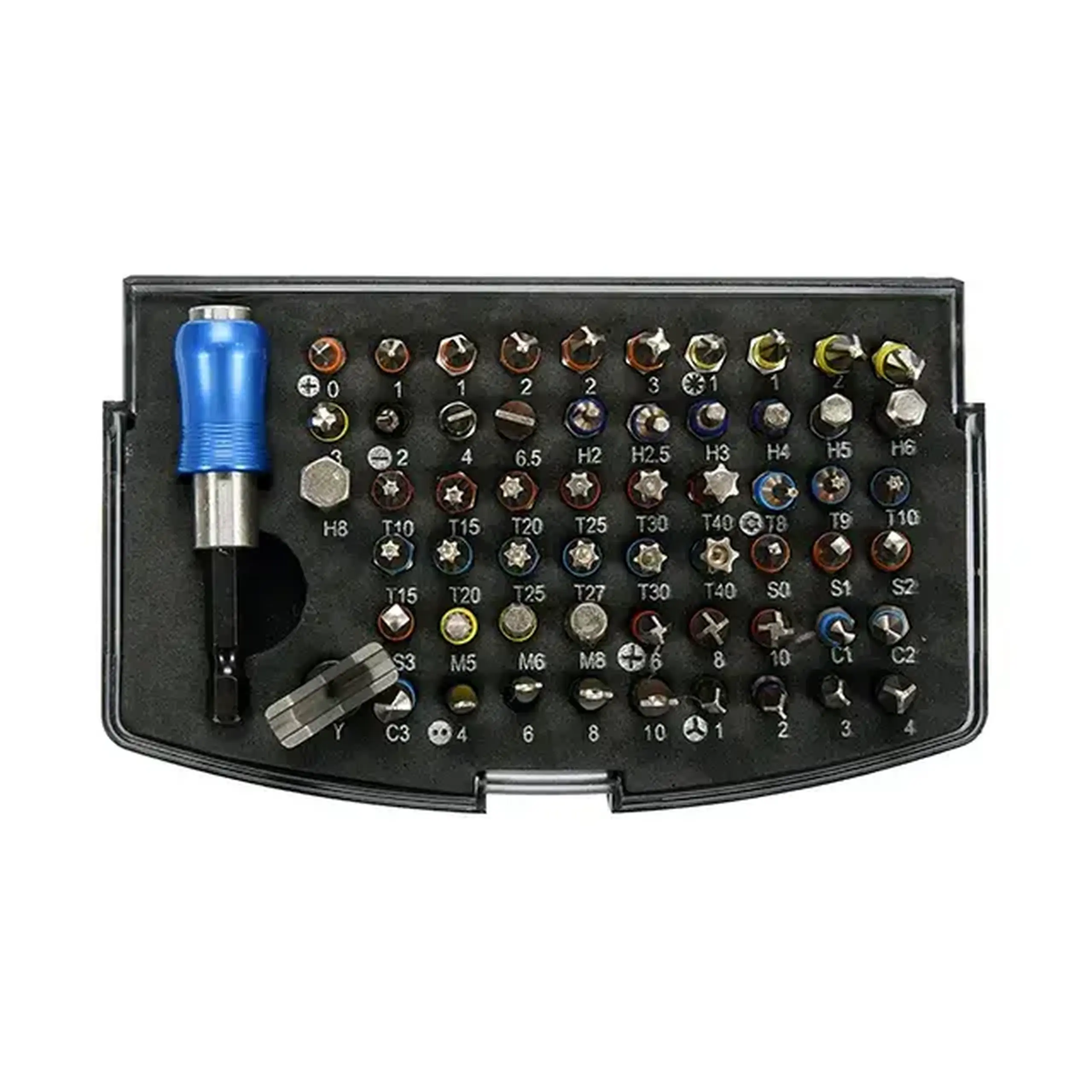 Set biți cu adaptor 59 buc. 1/4" 25 mm Yato