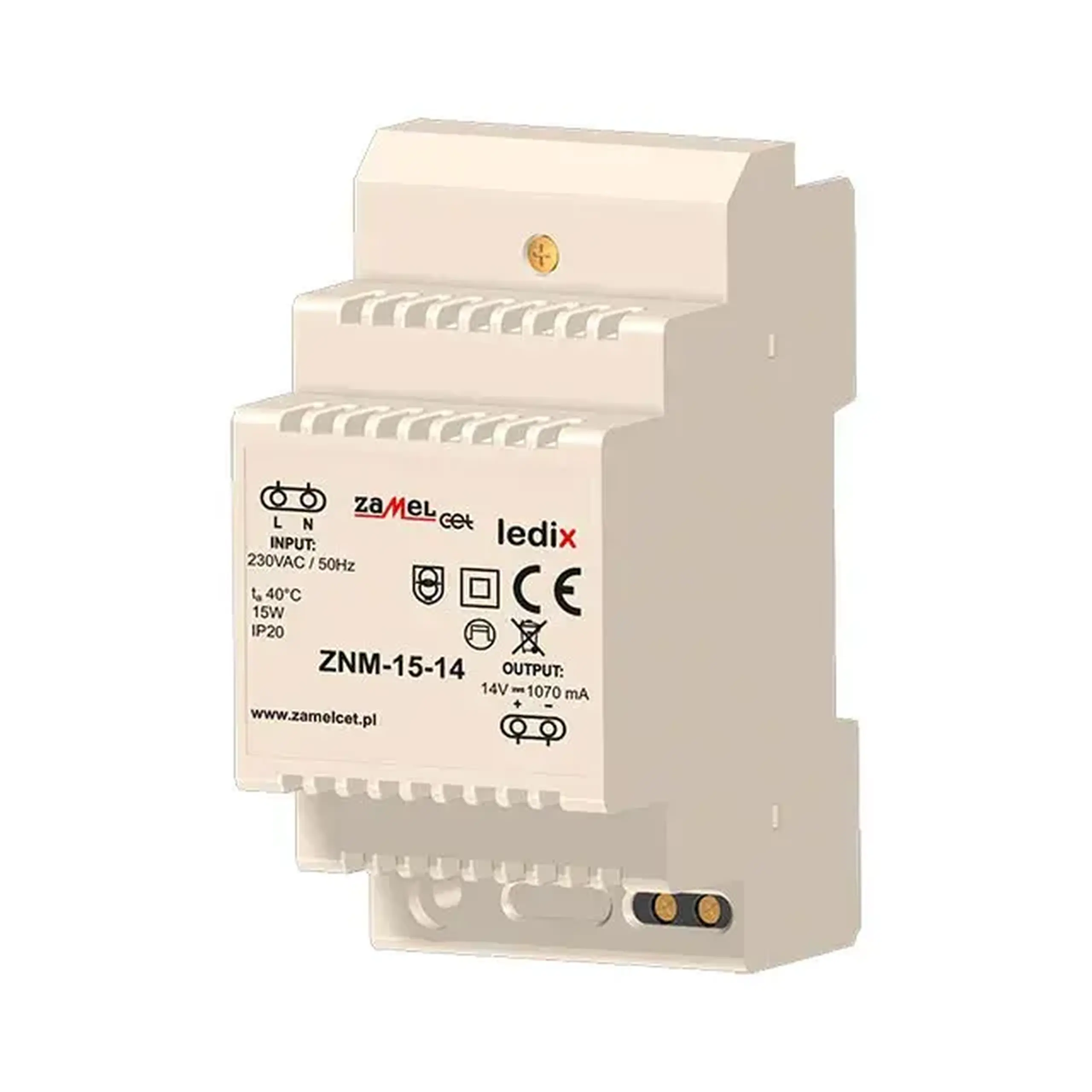 Sursă de alimentare Zamel ZNM 15-14 15 W 1 A 220 - 240 V 14 V DC