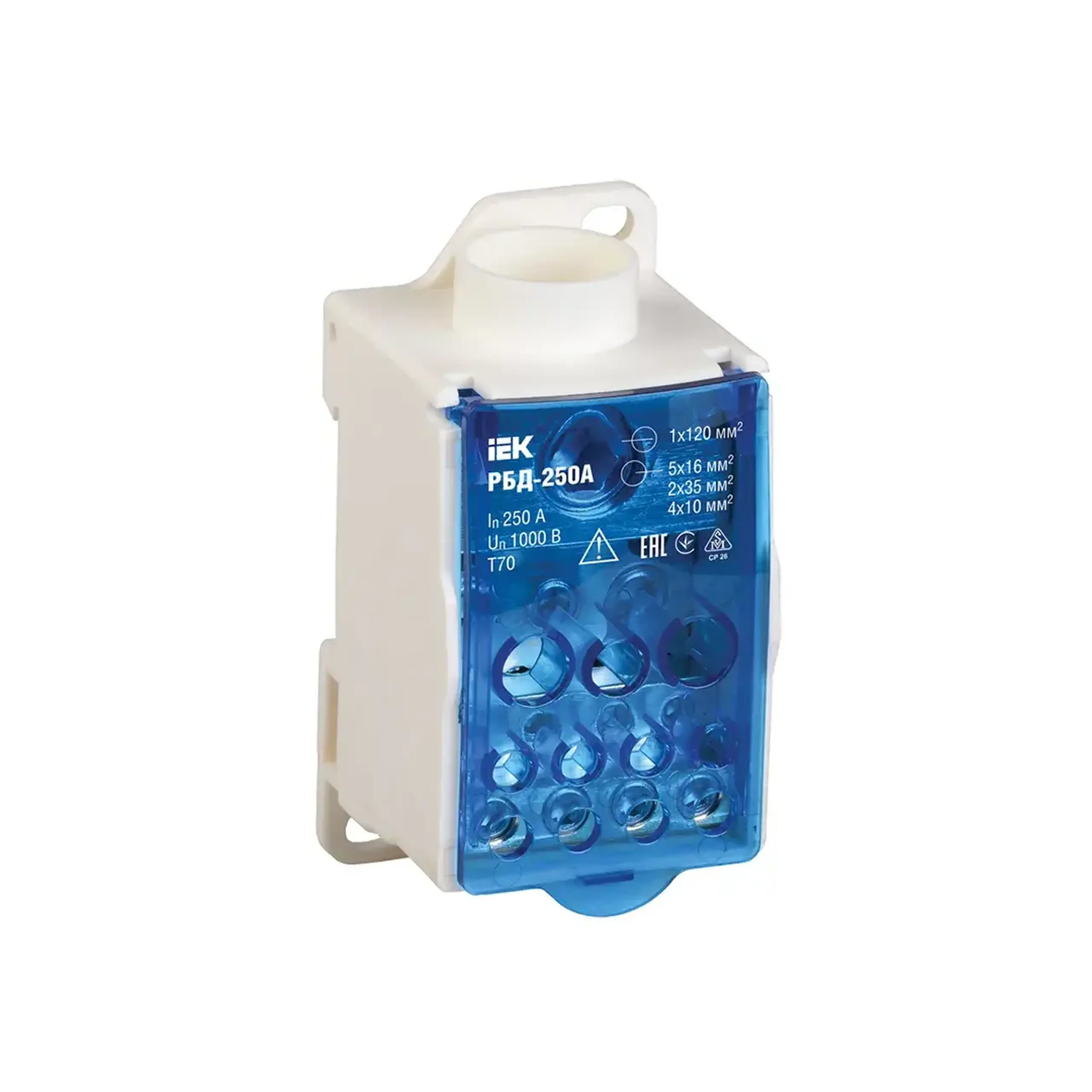 Bloc de distribuție IEK РБД-250A 96 x 48 x 51 mm 250 A 1000 V - Curent (A) 250 A