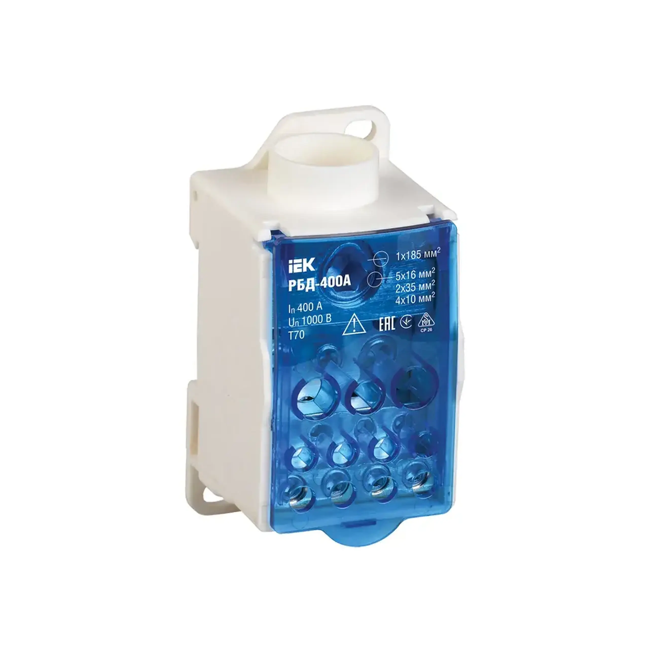 Bloc de distribuție IEK РБД-250A 96 x 48 x 51 mm 250 A 1000 V - Curent (A) 400 A